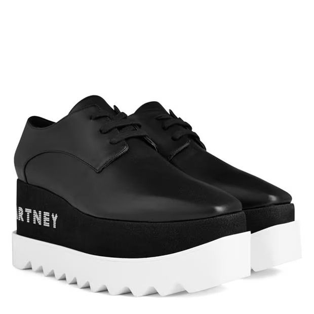 Stella McCartney o1s22i1n1024 Logo Elyse Lace-up Shoes in Black Size US 9 / IT 39 - 4 Thumbnail