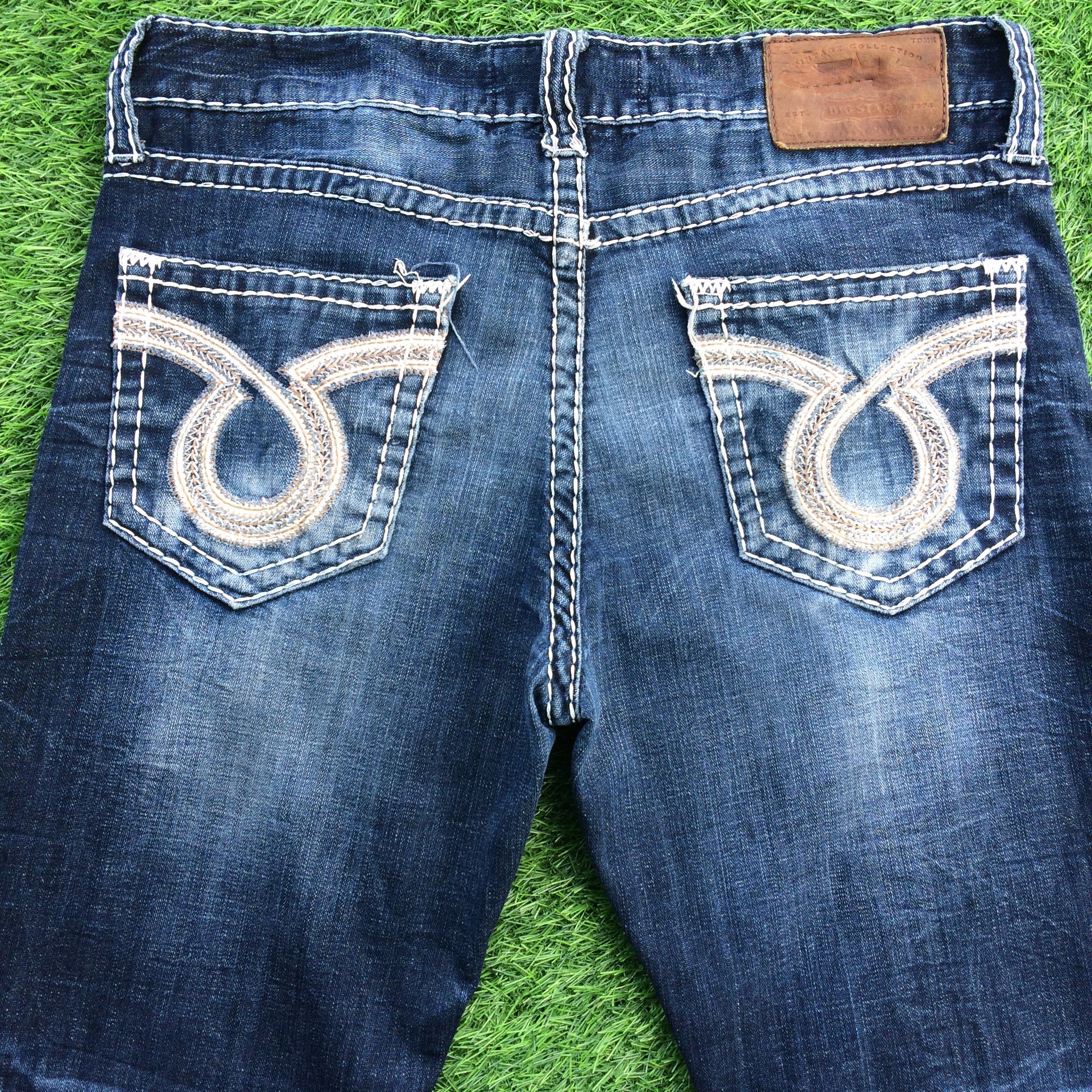 Big Star × Japanese Brand × Jean Big Star Bold Stitch Jeans D-871 Size US 34 / EU 50 - 4 Thumbnail
