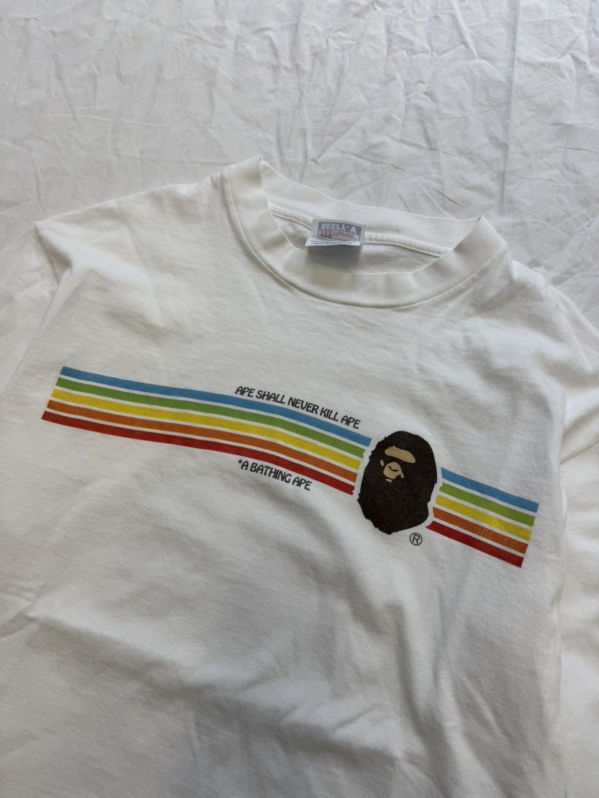 Bape Vintage 90s Bathing Ape Ape Shall Never Kill Ape Longsleeve Size US M / EU 48-50 / 2 - 3 Thumbnail
