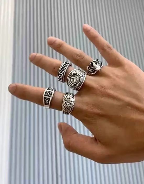 Jewelry × Vintage Silver Ring Set Size ONE SIZE - 4 Thumbnail