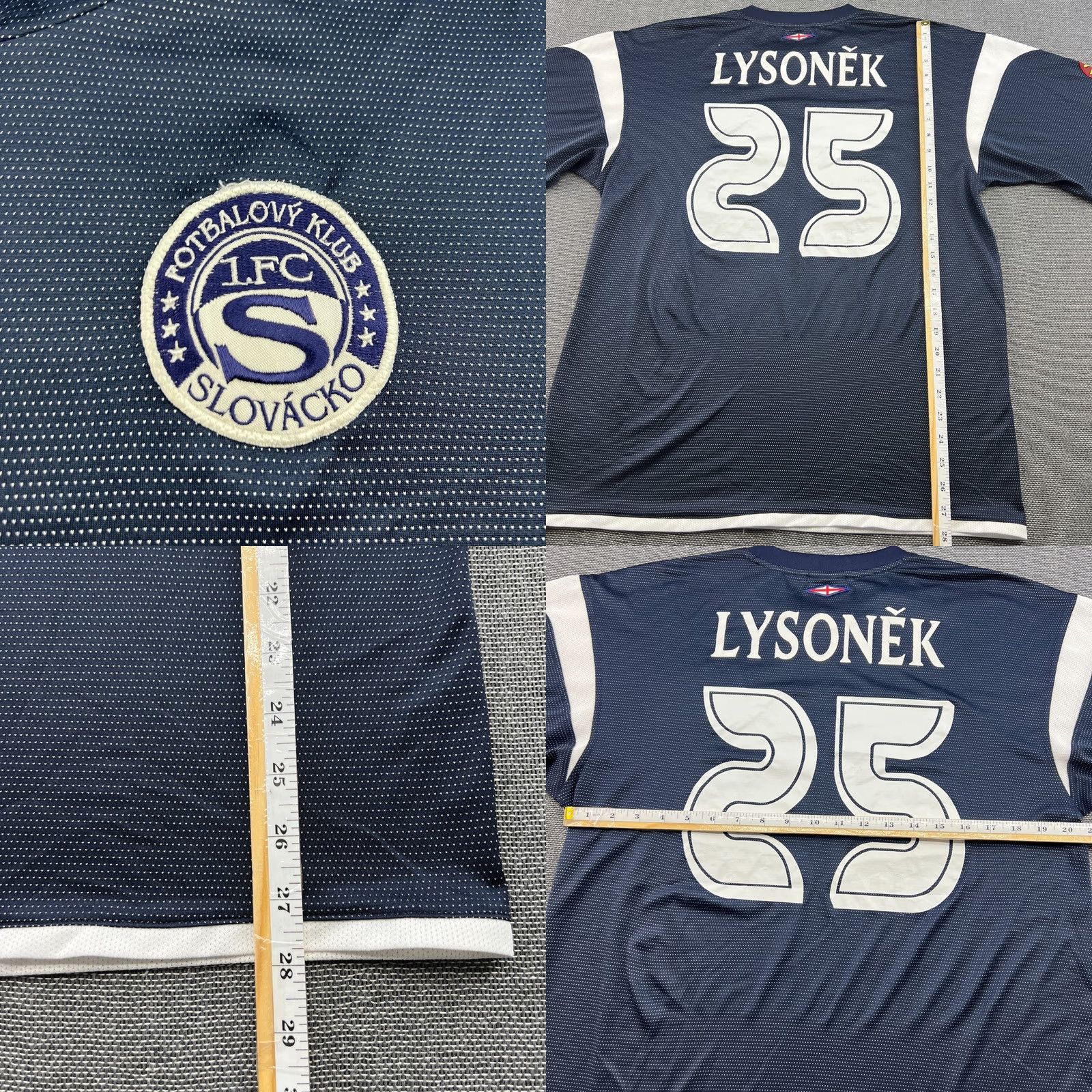 Umbro Umbro FC Slovacko 2005 2006 Away Lysoněk #25 Football Jersey Shirt XL Blue Mens Regular Slim Athletic Quick Dry Bournemouth?? Size US XL / EU 56 / 4 - 9 Thumbnail