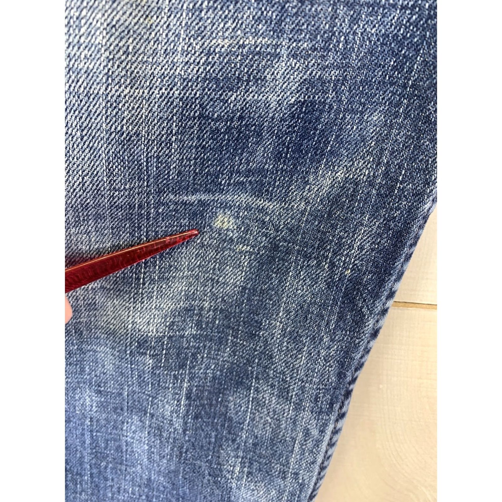 Levi's VINTAGE Levi’s 511 Jeans Denim Blue Distressed - 36x32, Mens, Regular, Cotton, Zip, Inseam 31, Logo, Straight, 4850, All Items As Is Size US 36 / EU 52 - 6 Thumbnail