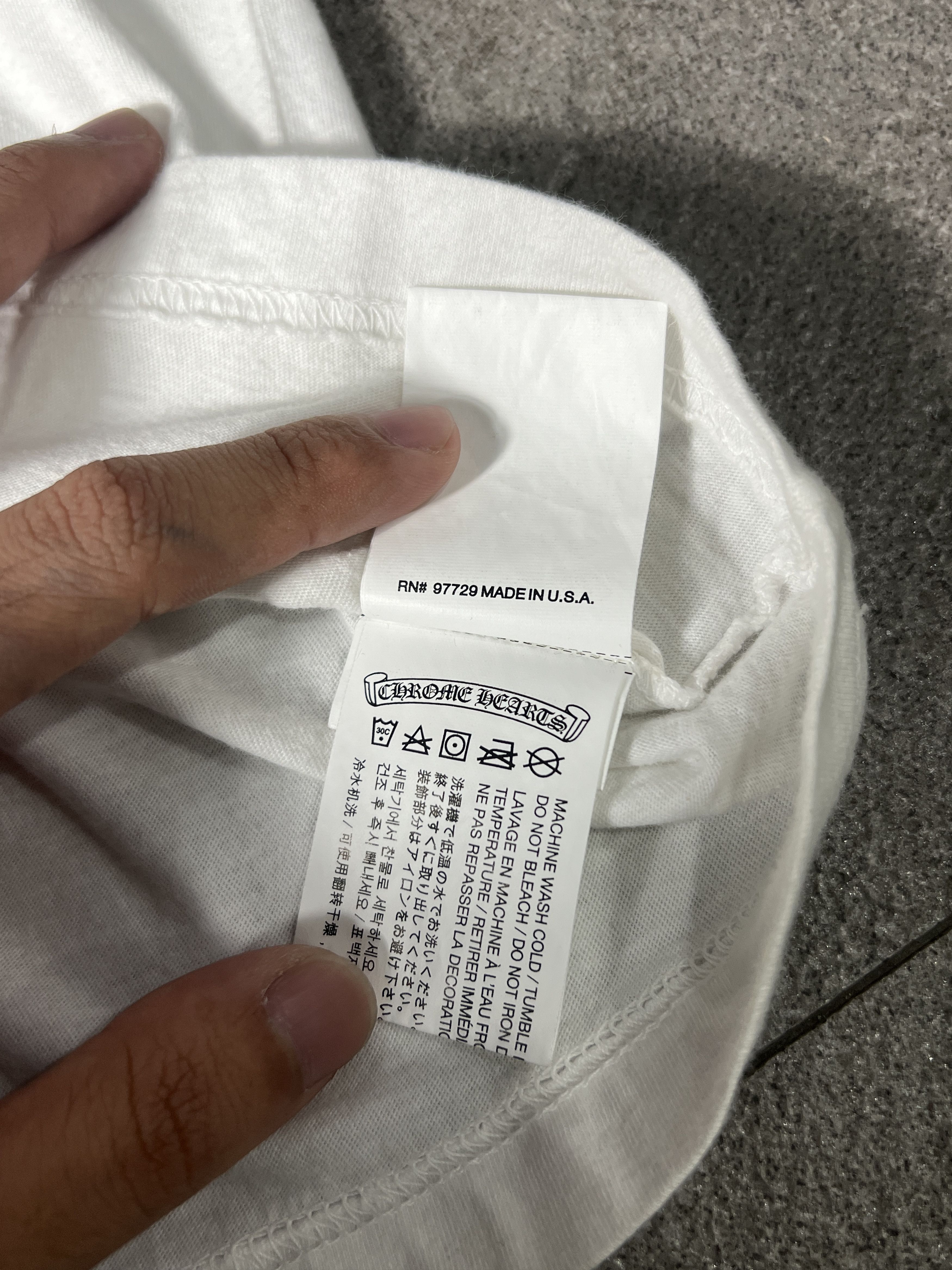 Chrome Hearts Chrome Hearts Gradient Logo L/S Tee White XL USA Size US XL / EU 56 / 4 - 6 Thumbnail