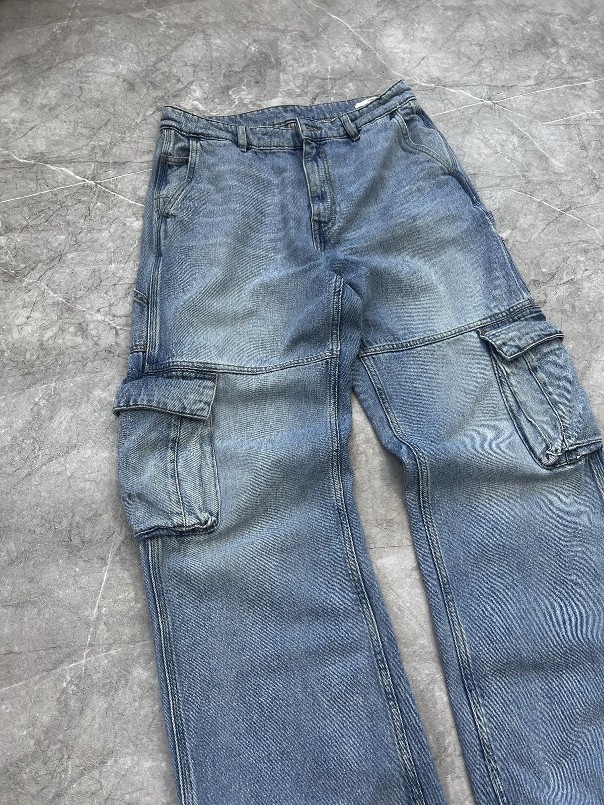 Japanese Brand VINTAGE BAGGY 90s cargo DISTRESSED DIESEL JEANS PANTS Size US 30 / EU 46 - 4 Thumbnail