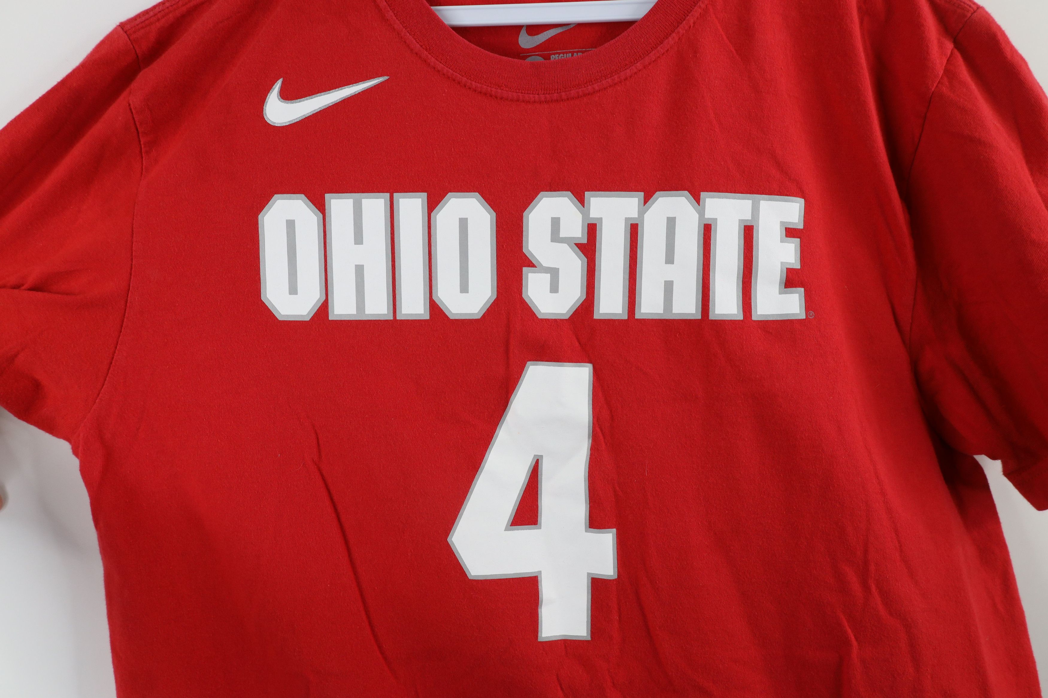 Nike × Vintage Vintage Nike Out Ohio State University Jersey T-Shirt #4 Size US L / EU 52-54 / 3 - 4 Thumbnail