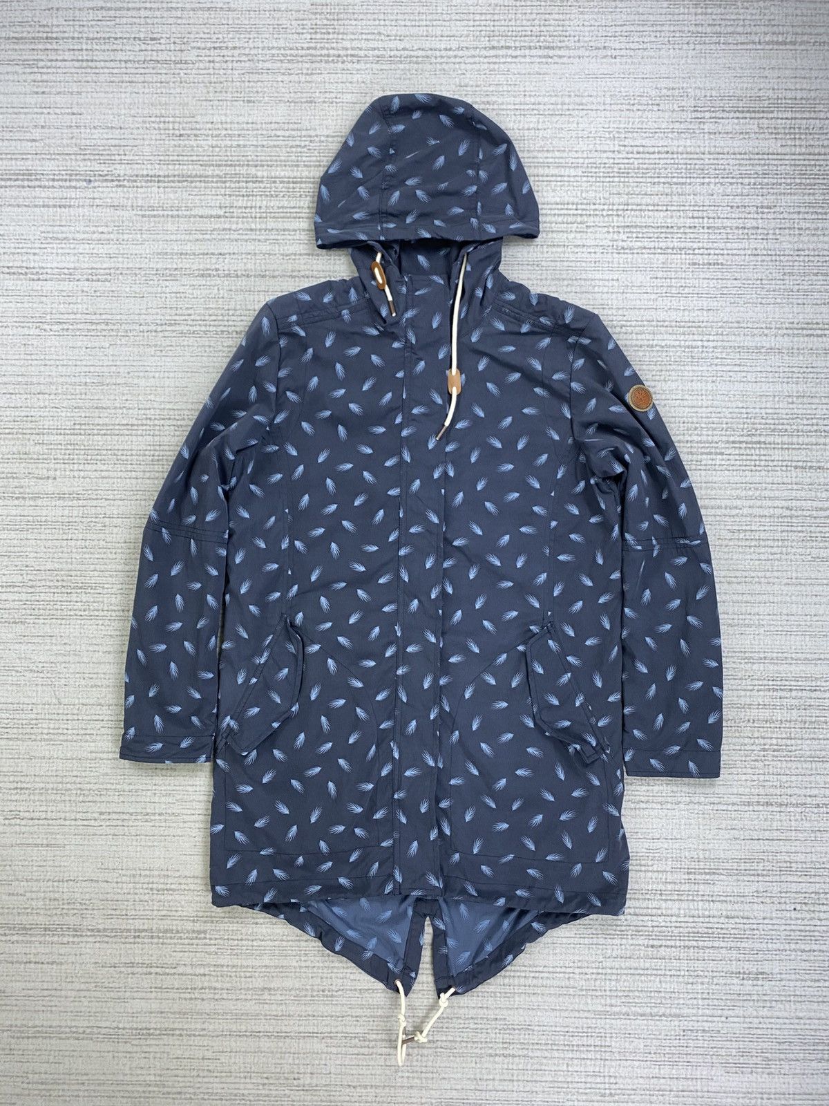 Timberland × Vintage Vintage Timberland Full Printed Long Jacket Hoodie Size US M / EU 48-50 / 2 - 1 Thumbnail