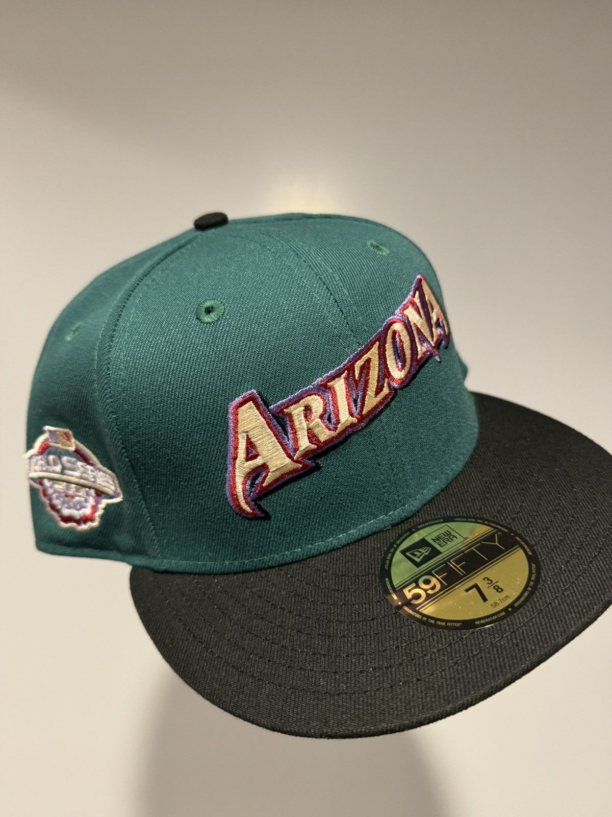 Hat Club × MLB × New Era Hatclub Exclusive Arizona Diamondbacks Script Crosscheck 3/8 Size ONE SIZE - 1 Thumbnail