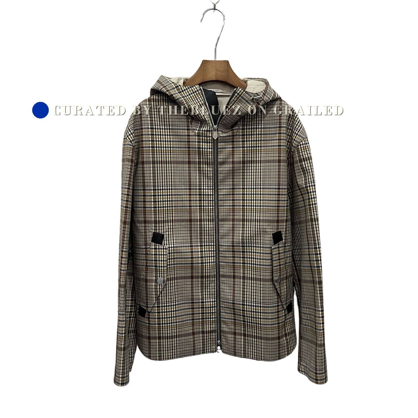 Hermes HERMES Plaid Canvas Zip Hooded Jacket Size US S / EU 44-46 / 1 - 1 Thumbnail