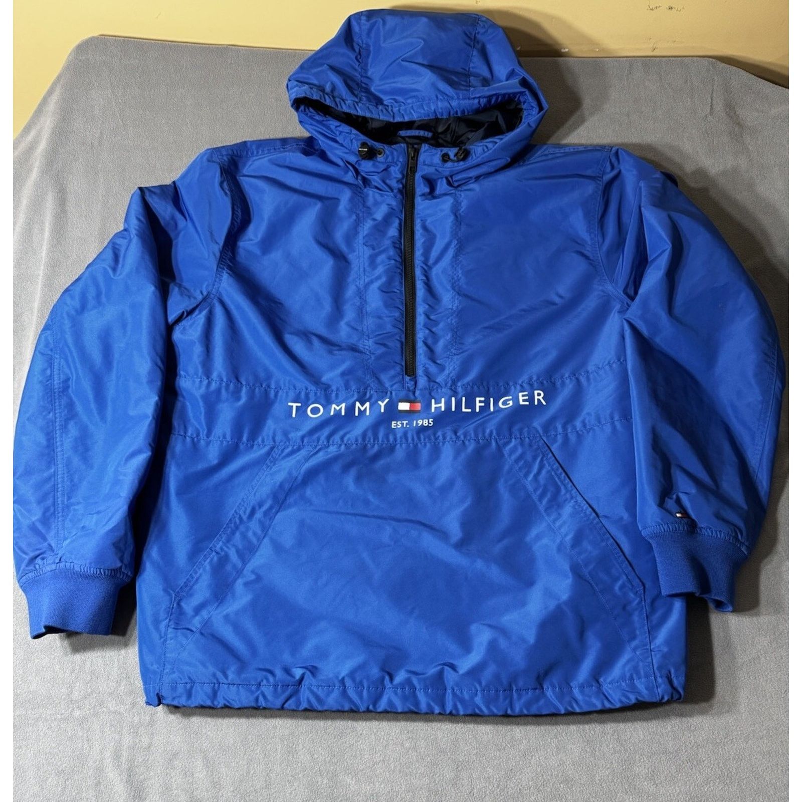Tommy Hilfiger Tommy Hilfiger Zipped Hooded Padded Jacket Size XL Blue Size US XL / EU 56 / 4 - 2 Thumbnail