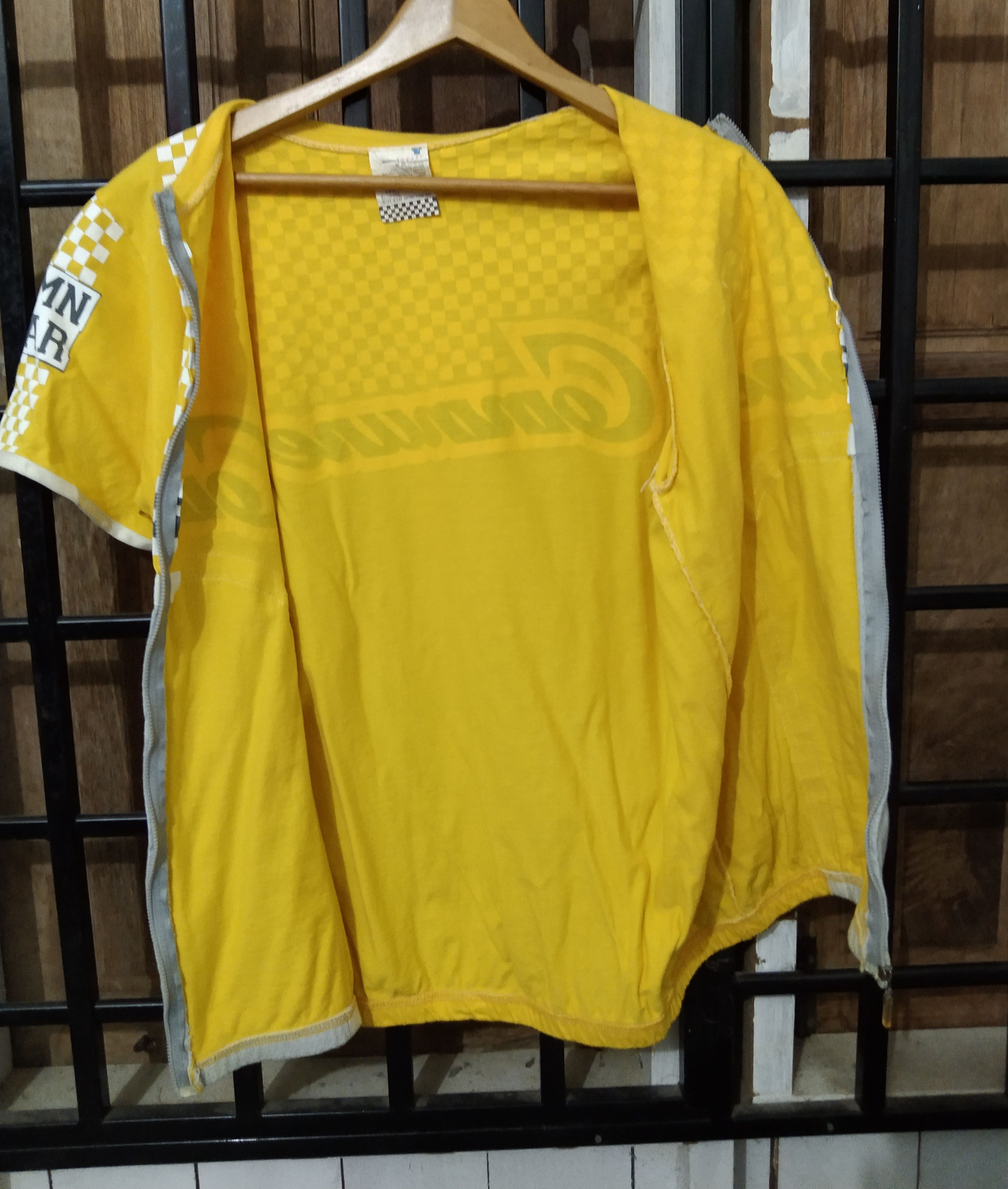 Vintage Vintage Yellow Commune Brand Full Zip Cycling Jersey Size US M / EU 48-50 / 2 - 3 Thumbnail