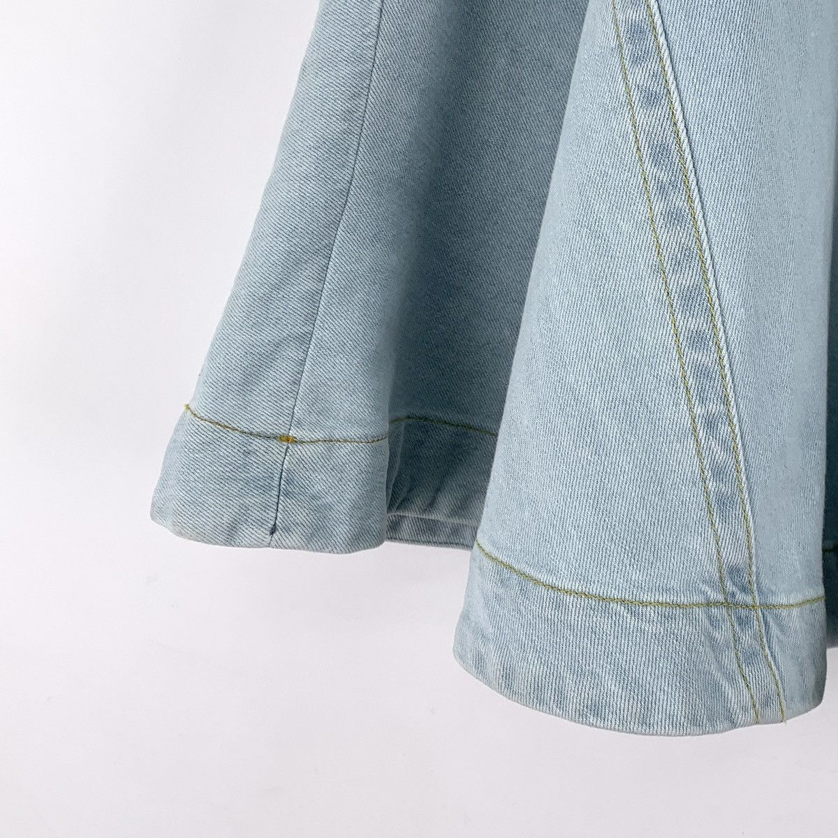 Pinko Pinko Light Blue Cotton Logo Belt Denim Mini Skirt K26WX Size 27" / US 4 / IT 40 - 5 Thumbnail