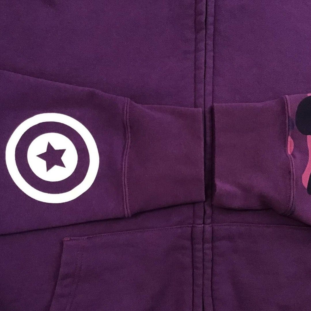 Bape BAPE Giant shark full zip hoodie purple camo a bathing ape Size US XL / EU 56 / 4 - 7 Thumbnail
