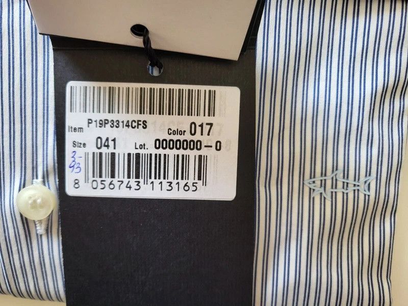 Paul & Shark RRP330€ PAUL&SHARK sz L SHIRTS STRIPED LONG SLEEVES NEW Size US L / EU 52-54 / 3 - 4 Thumbnail