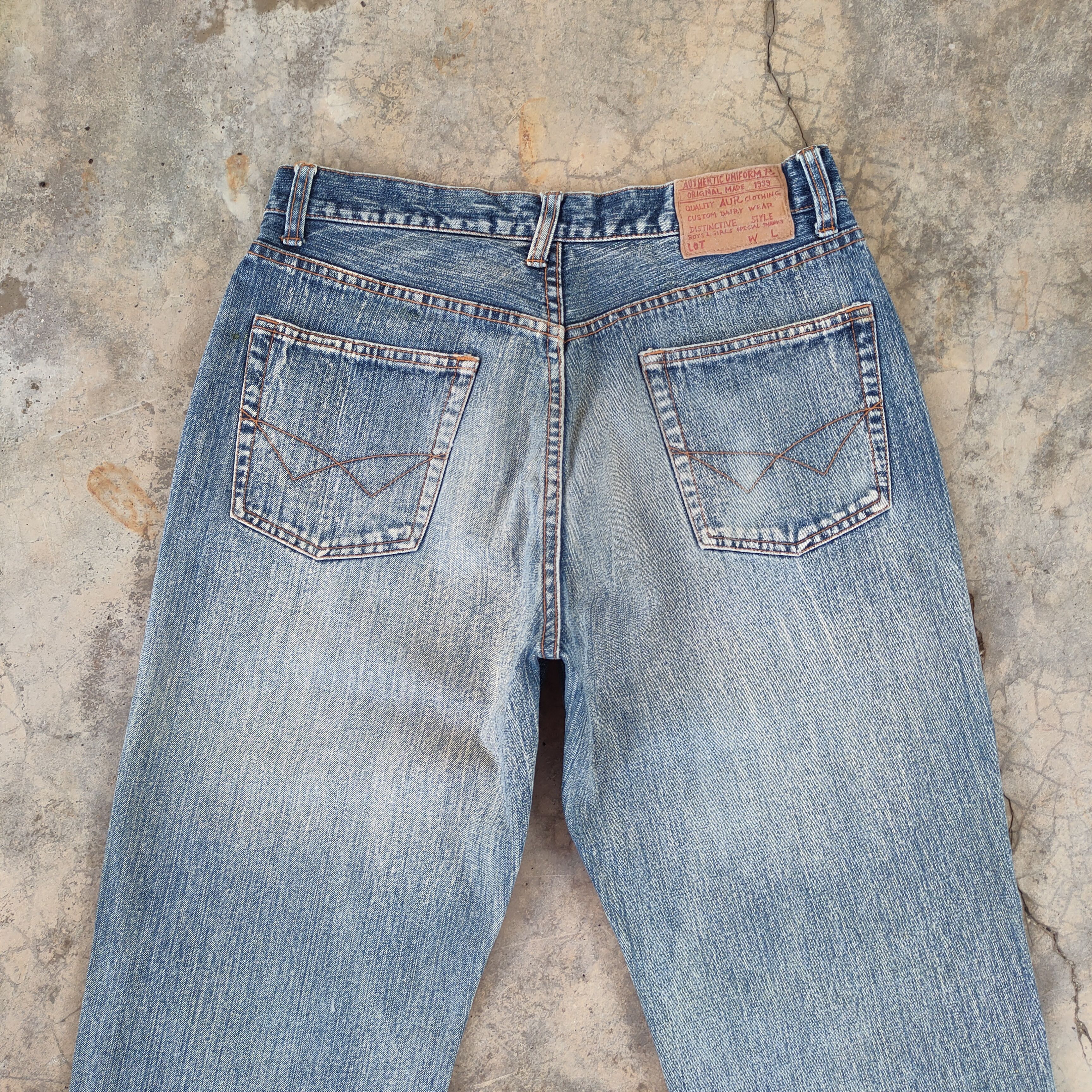 Japanese Brand W30×33 VINTAGE JAPANESE DISTRESSED FADED JEANS DENIM PANTS Size US 30 / EU 46 - 8 Thumbnail