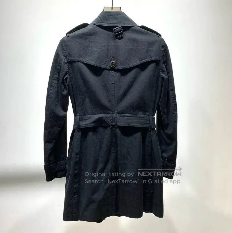 Burberry Burberry Women's Black Cotton Trench Coat. Size L / US 10 / IT 46 - 2 Thumbnail