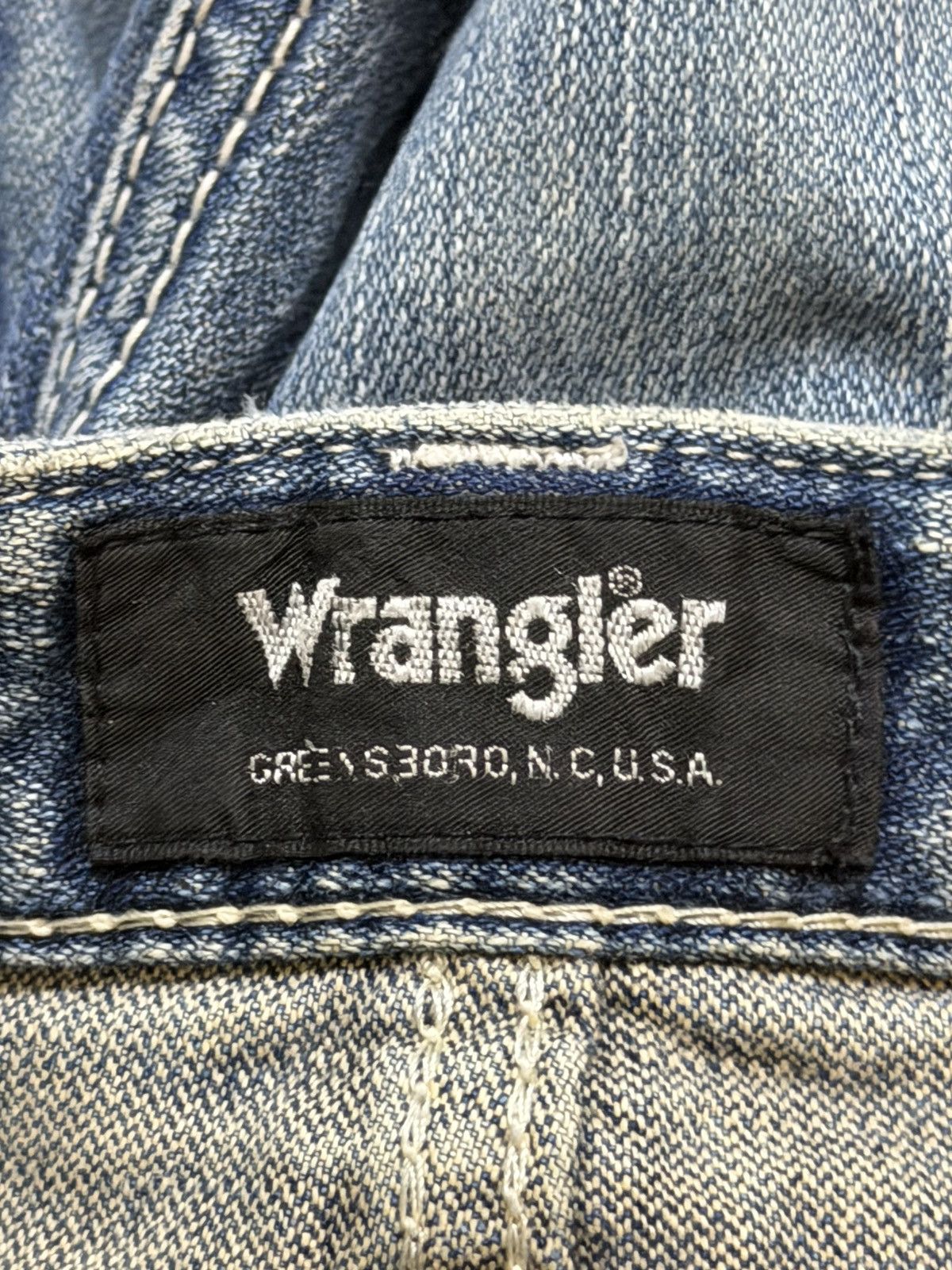 Wrangler Vintage 90s Wrangler Blue Faded Wash Wide Leg Bootcuts Jeans Size US 36 / EU 52 - 9 Thumbnail