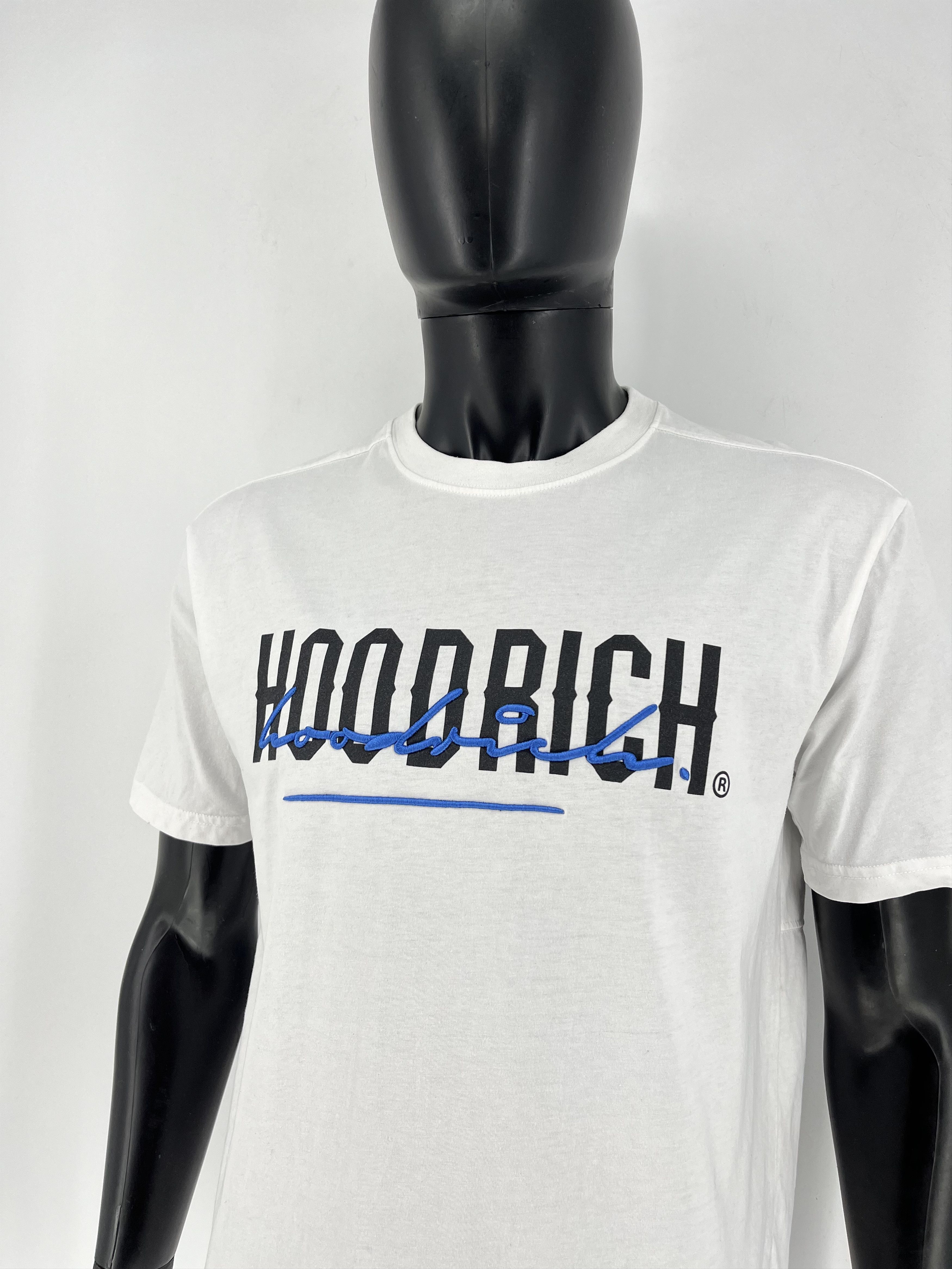 Hoodrich × Vintage Hype Hoodrich Big Logo Drill Y2K Streetwear White Tee Size US M / EU 48-50 / 2 - 6 Thumbnail