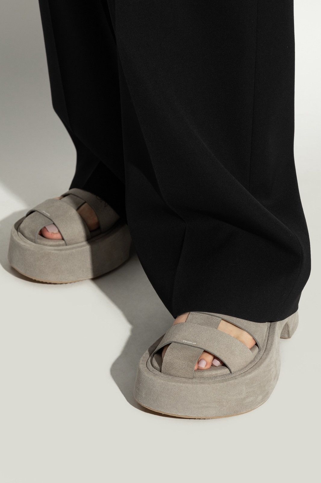 JW Anderson JW Anderson Fisherman Suede Platform Grey Sandals Sz 42 NEW Size US 9 / EU 42 - 3 Thumbnail