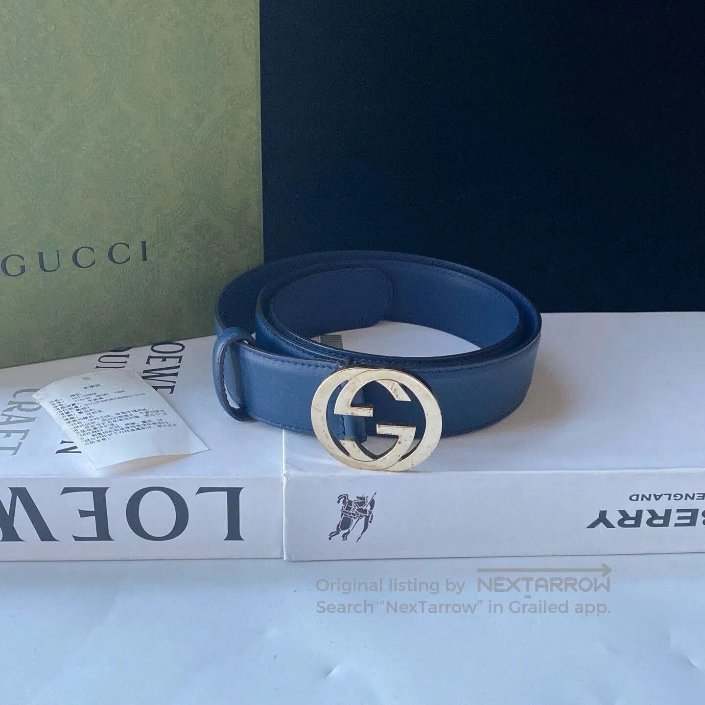 Gucci Leather Belt.