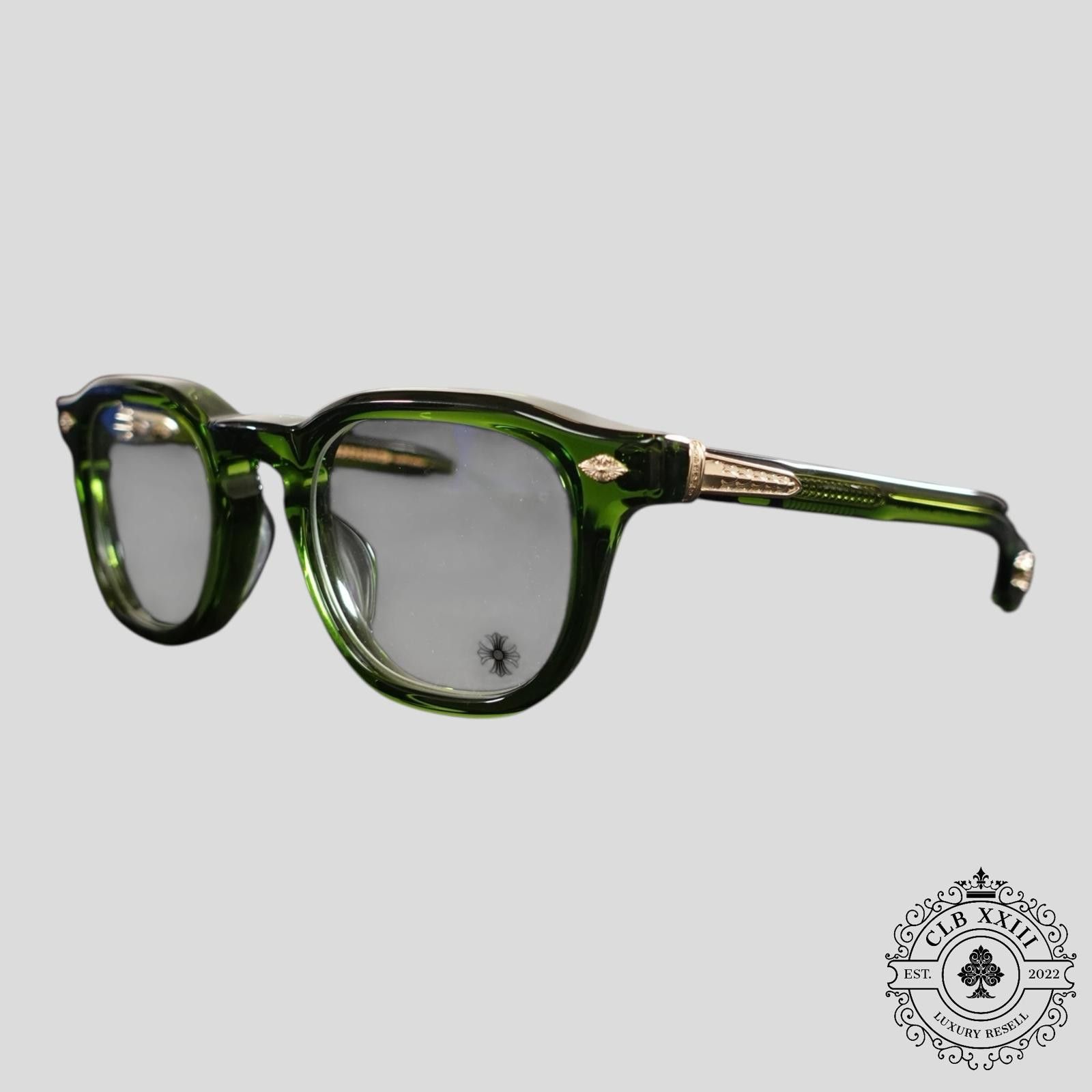 Chrome Hearts Chrome Hearts Chirp Chirp Glasses in Green Size ONE SIZE - 1 Thumbnail