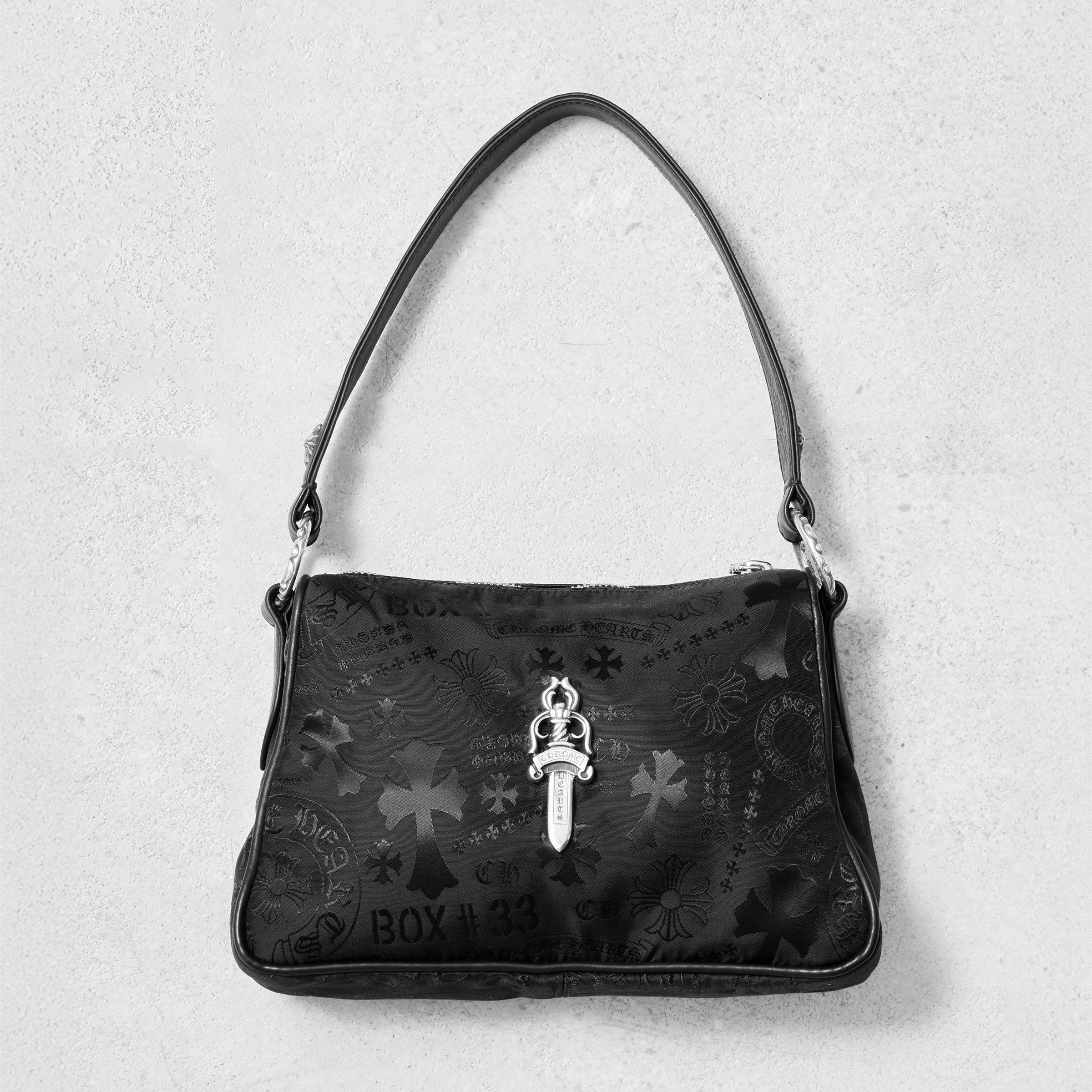 Chrome Hearts CHROME HEARTS Small Chicken Nugget Bag Multi Motif Nylon Size ONE SIZE - 6 Thumbnail