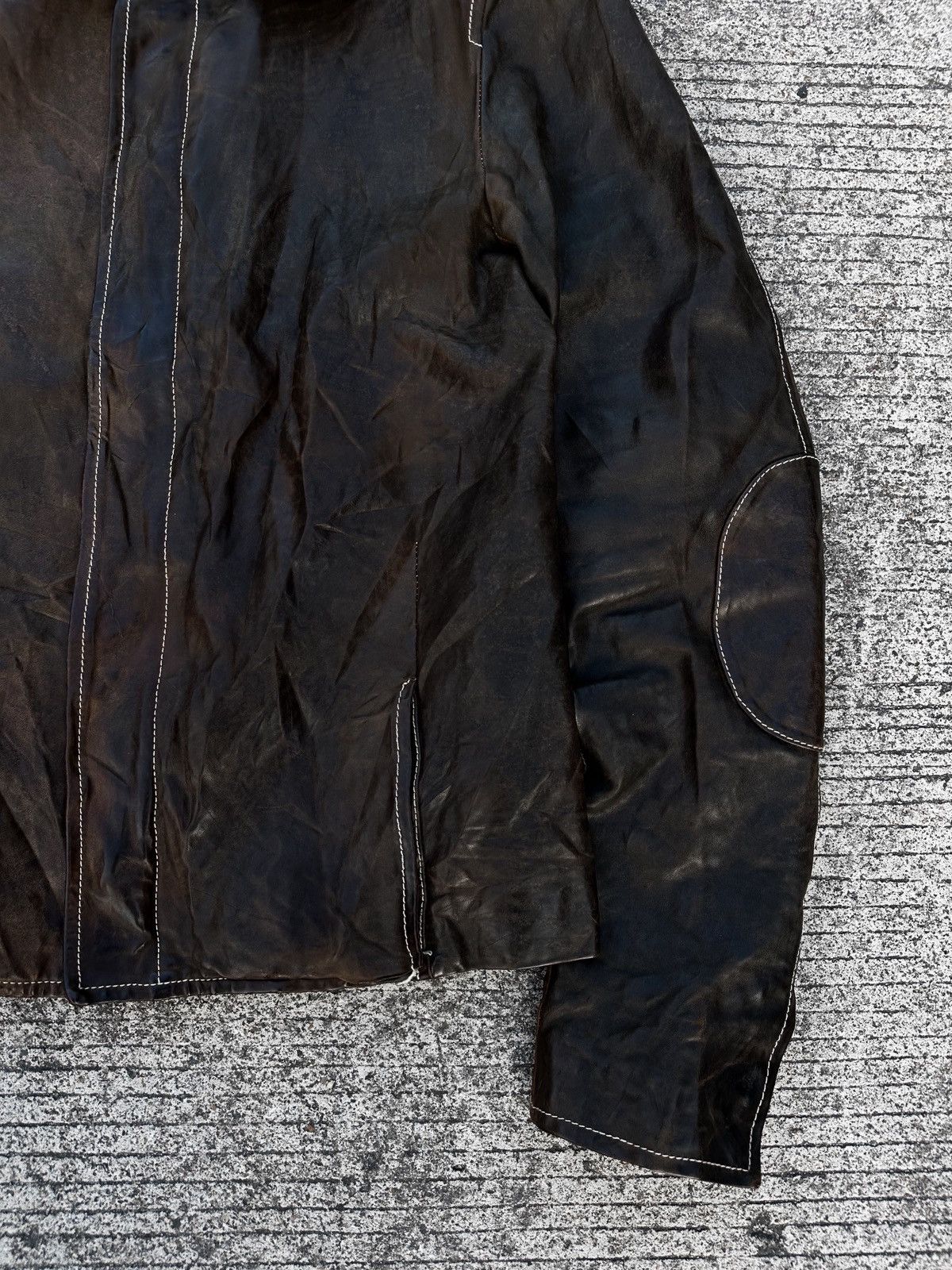 Carol Christian Poell Fw04/05 Overlock Proto Leather Jacket LM/1986 Size US S / EU 44-46 / 1 - 7 Thumbnail