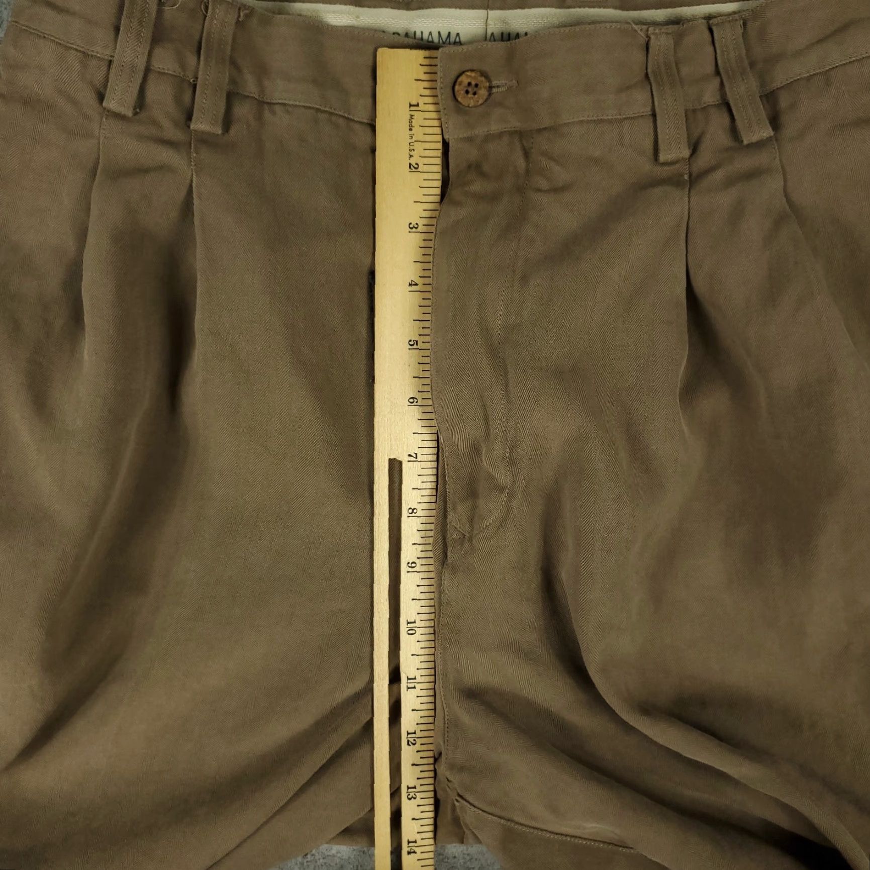 Tommy Bahama Tommy Bahama Chino Pants Mens 33x27 Brown Silk Pleated Casual Trousers Size US 33 - 4 Thumbnail