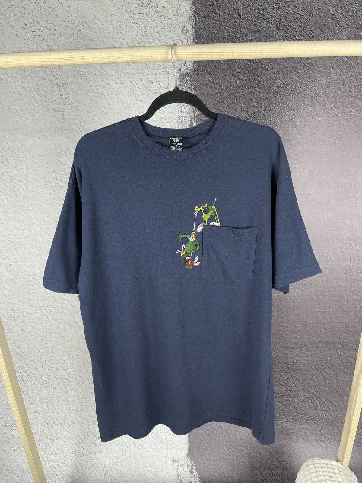 Cartoon Network Warner bros. Vintage 1996 Marvin The Martian Embroidered tee Size US M / EU 48-50 / 2 - 1 Thumbnail