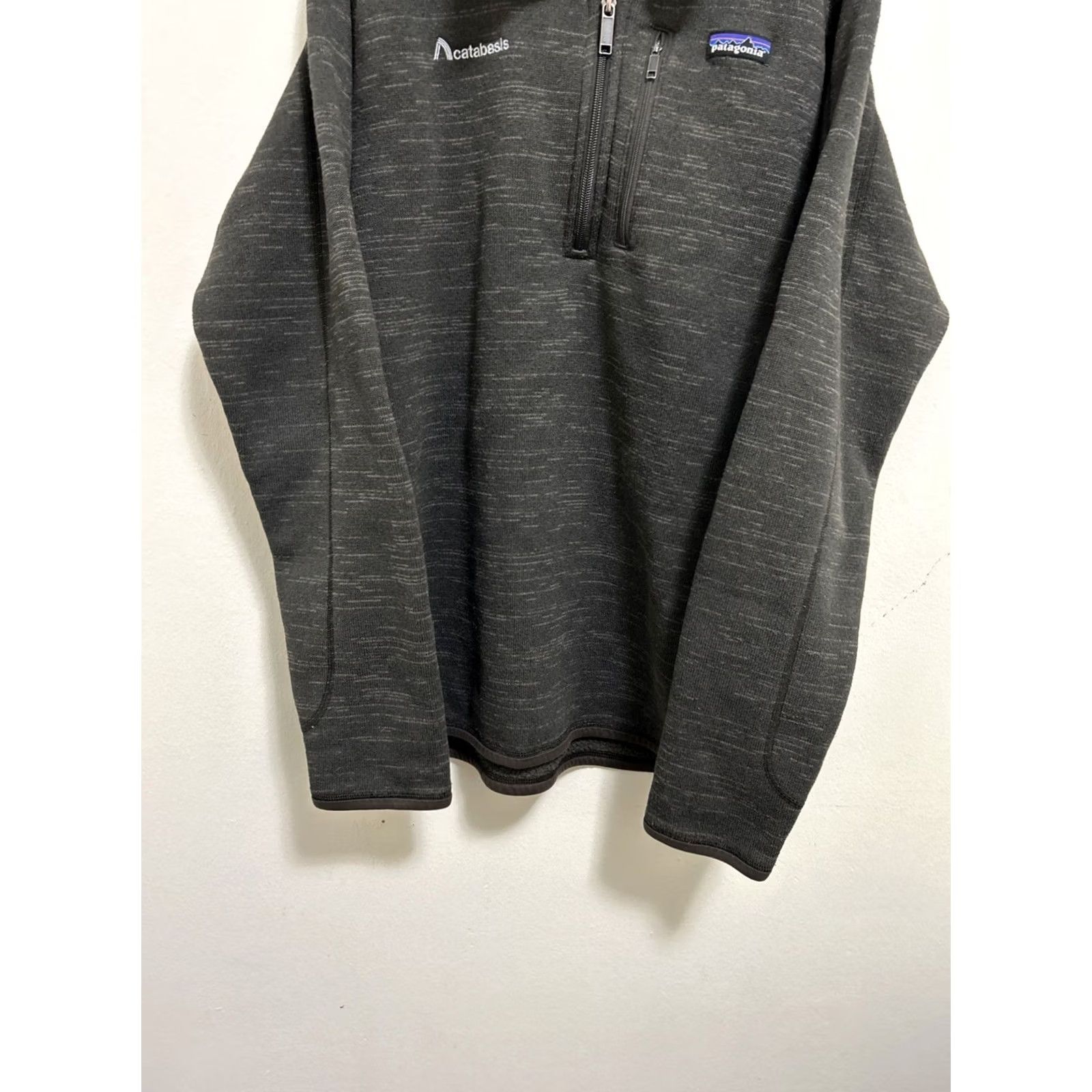 Patagonia Patagonia Sweater Pullover 1/4 Zip Mens XL Heather Brown Fleece Mock Neck Logo Zipper Outdoor Casual Workwear 25522 Size US XL / EU 56 / 4 - 4 Thumbnail