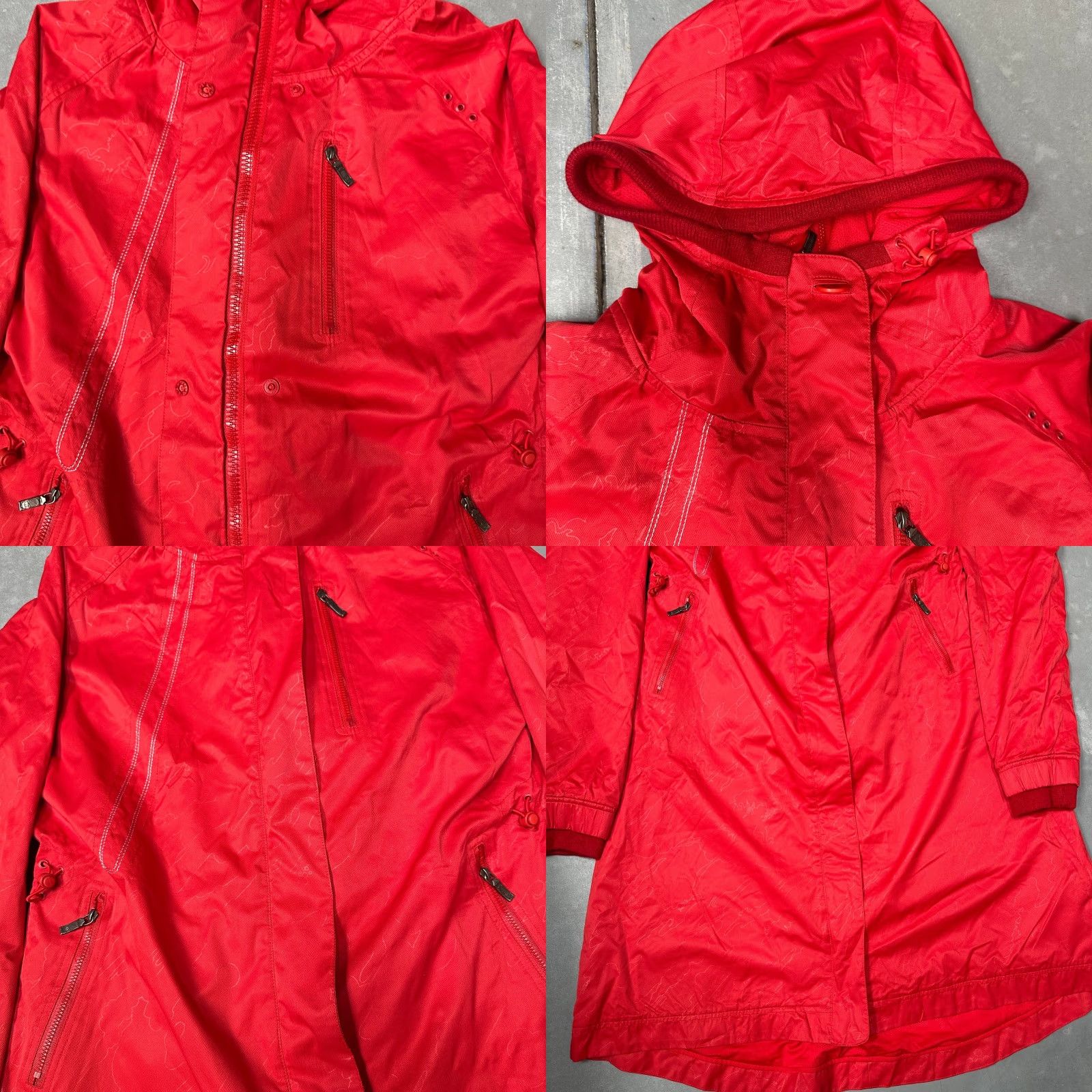 Maharishi Maharishi Rain Coat Nylon Embossed Keyline Bonsai Forrest DPM Lined Womens 14 Red Hooded Size XL / US 12-14 / IT 48-50 - 9 Thumbnail