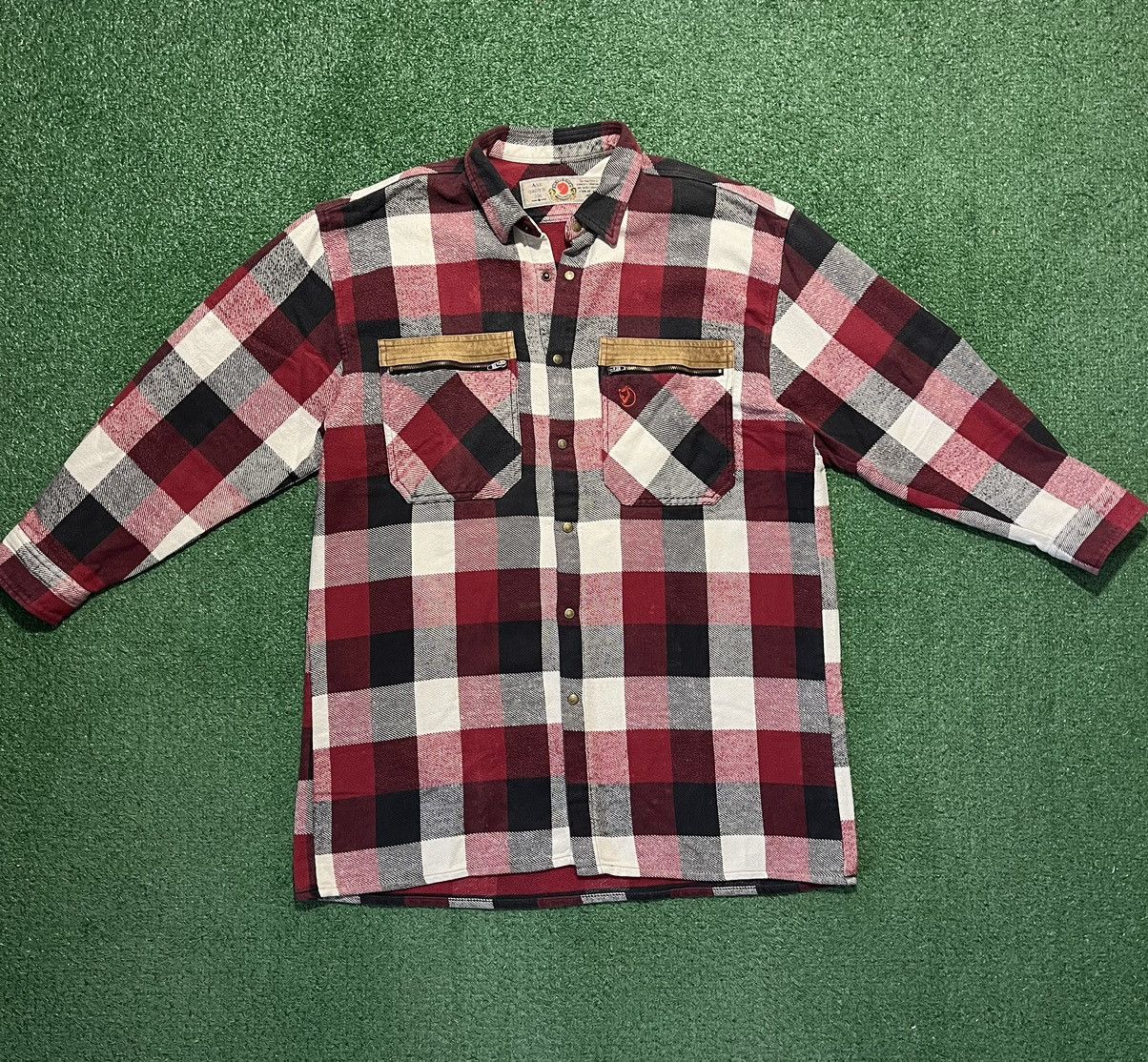 Fjallraven × Vintage Fjallraven Overshirt Jacket Flannel Vintage 90s Outdoor Size US L / EU 52-54 / 3 - 1 Thumbnail