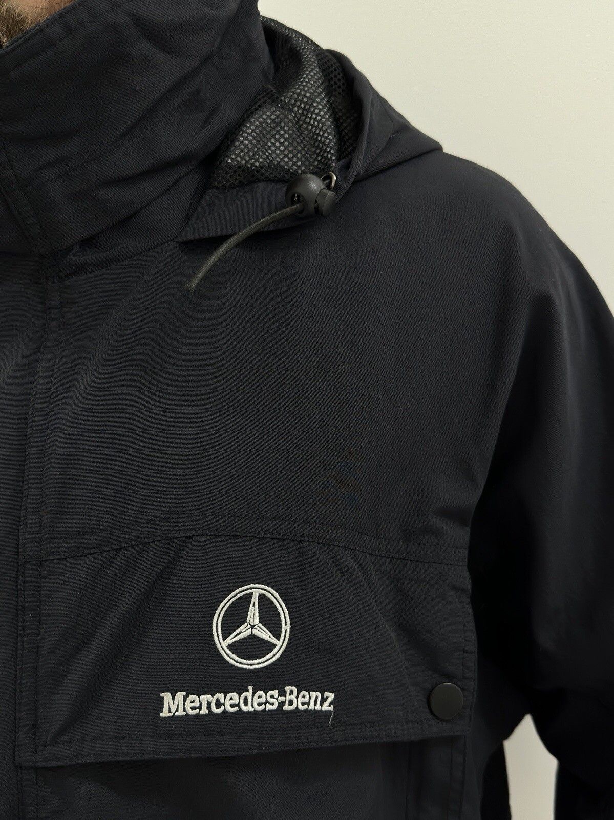 Vintage Vintage Mercedes Benz Nylon Jacket Embroidered Logo Size US XL / EU 56 / 4 - 5 Thumbnail