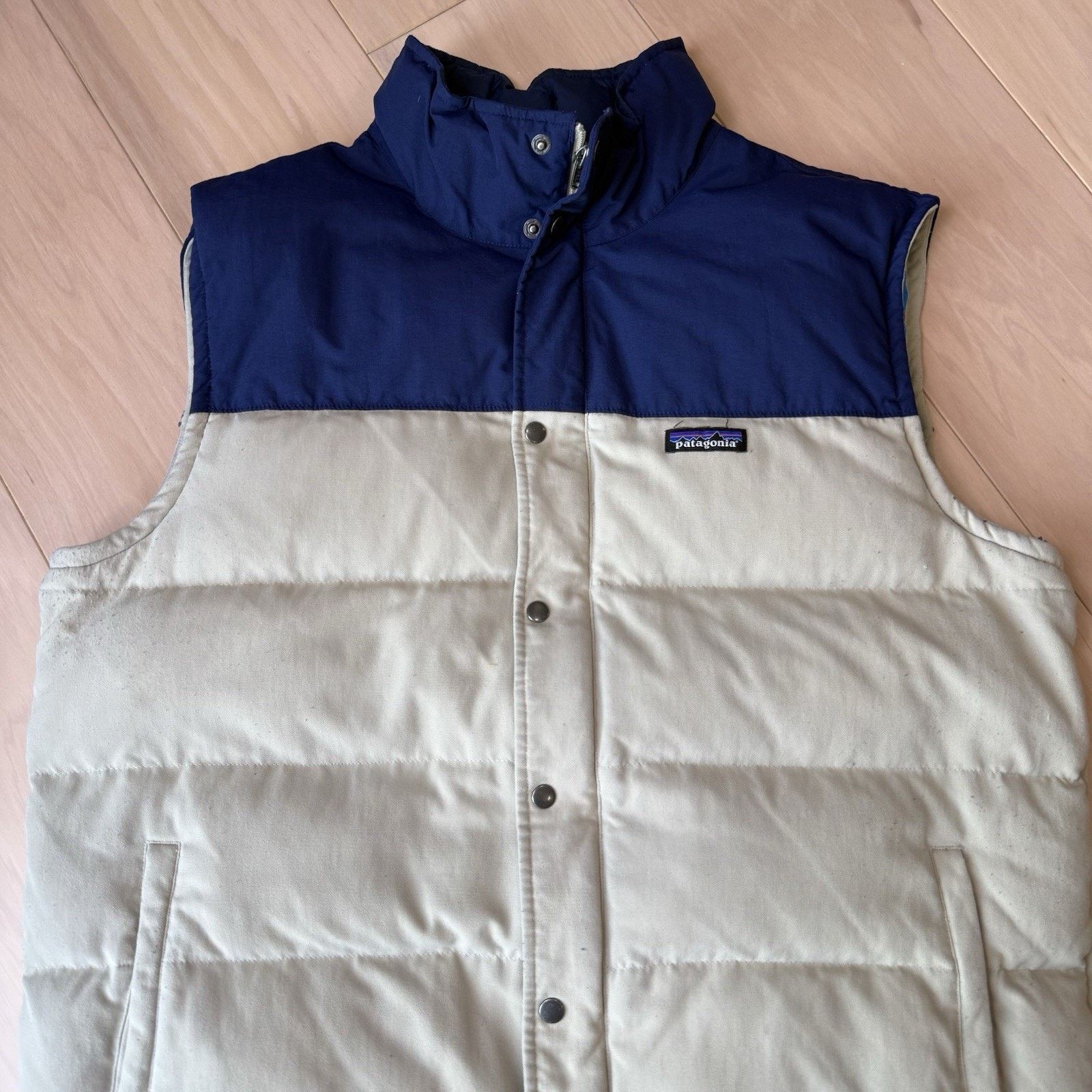Patagonia Patagonia Bivy Down Vest XL Khaki Blue Full Zip Puffer Size US XL / EU 56 / 4 - 5 Thumbnail