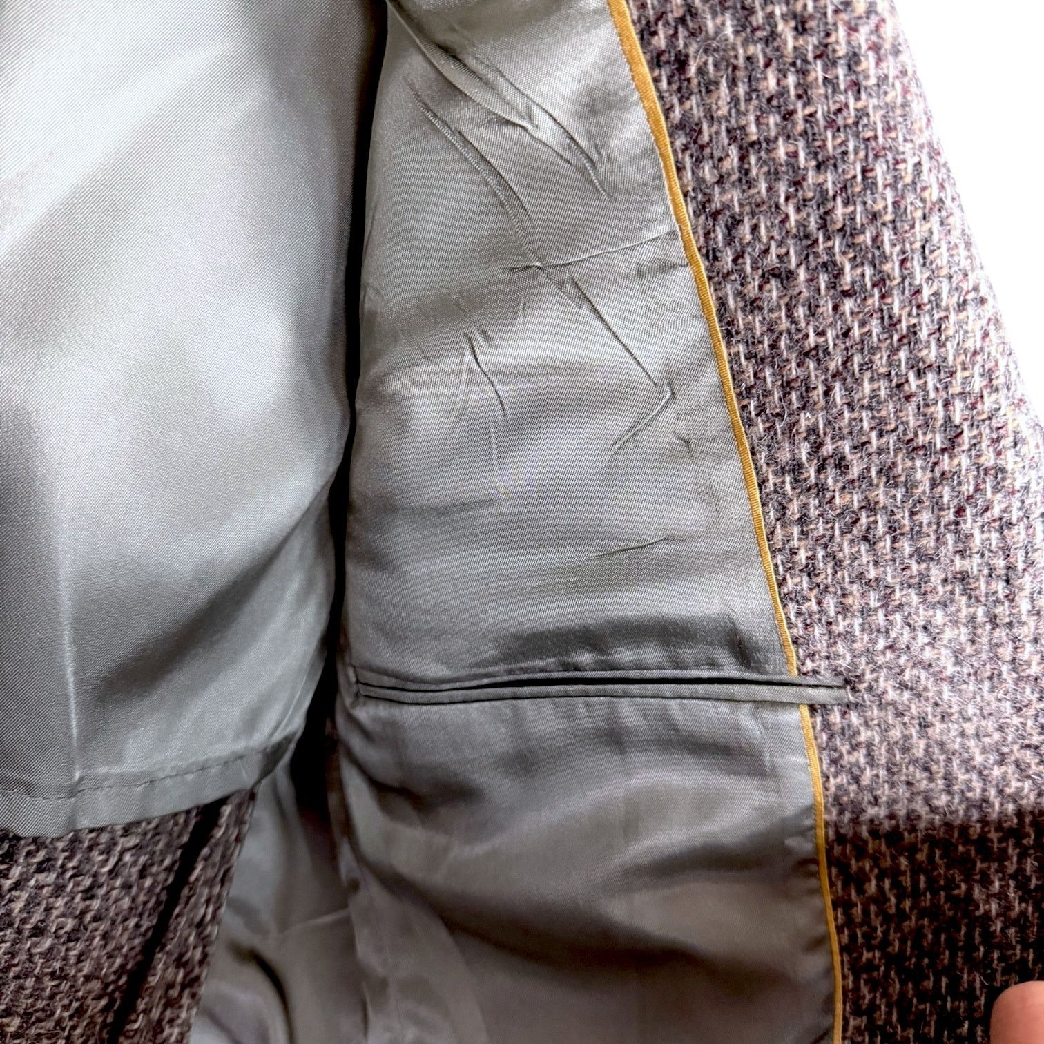 Cerruti 1881 Vintage Nino Cerruti Rue Royale Gray Tweed Blazer USA 42R Size 42R - 12 Thumbnail