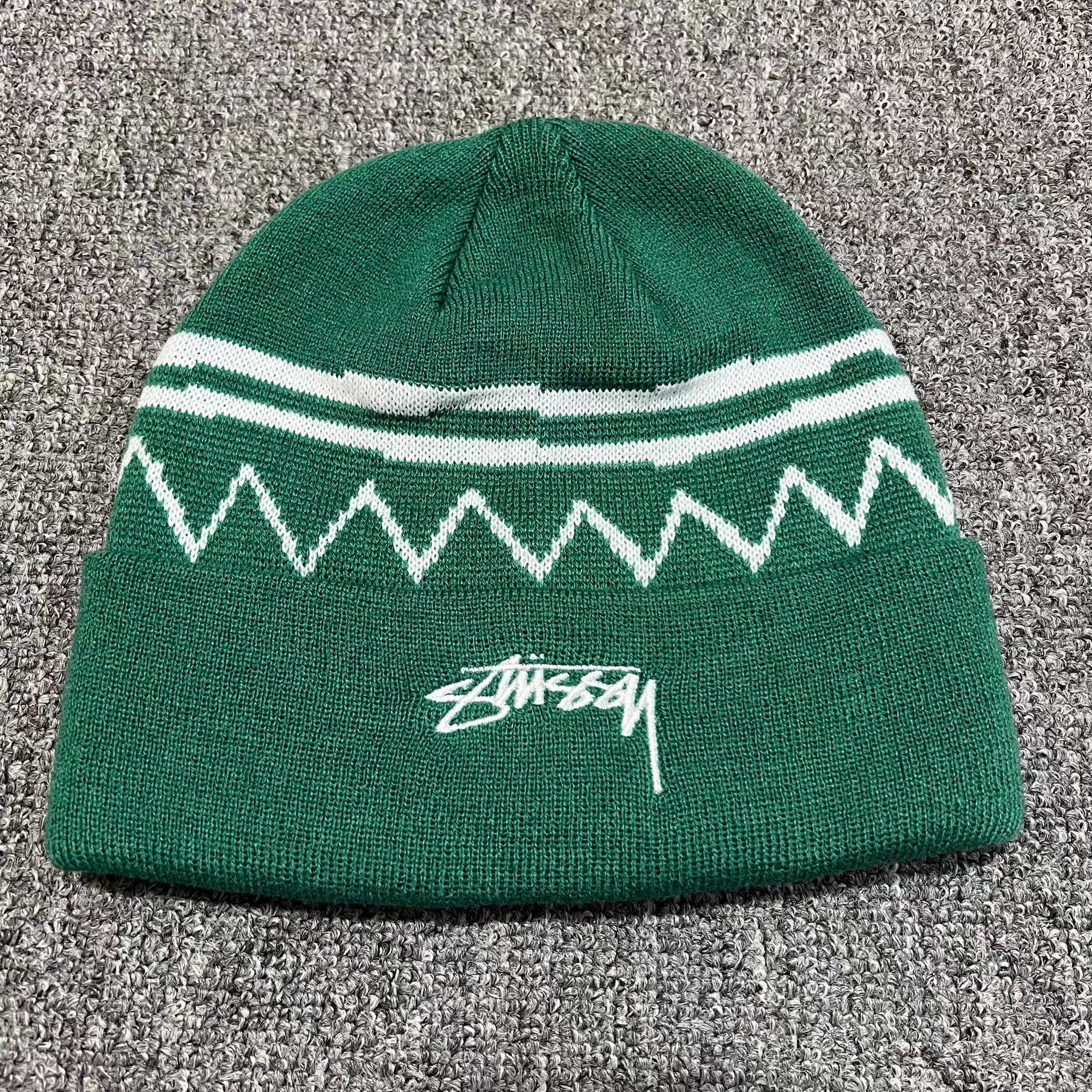Stussy Stussy embroidered logo wavy knit beanie Q7 Size ONE SIZE - 2 Thumbnail