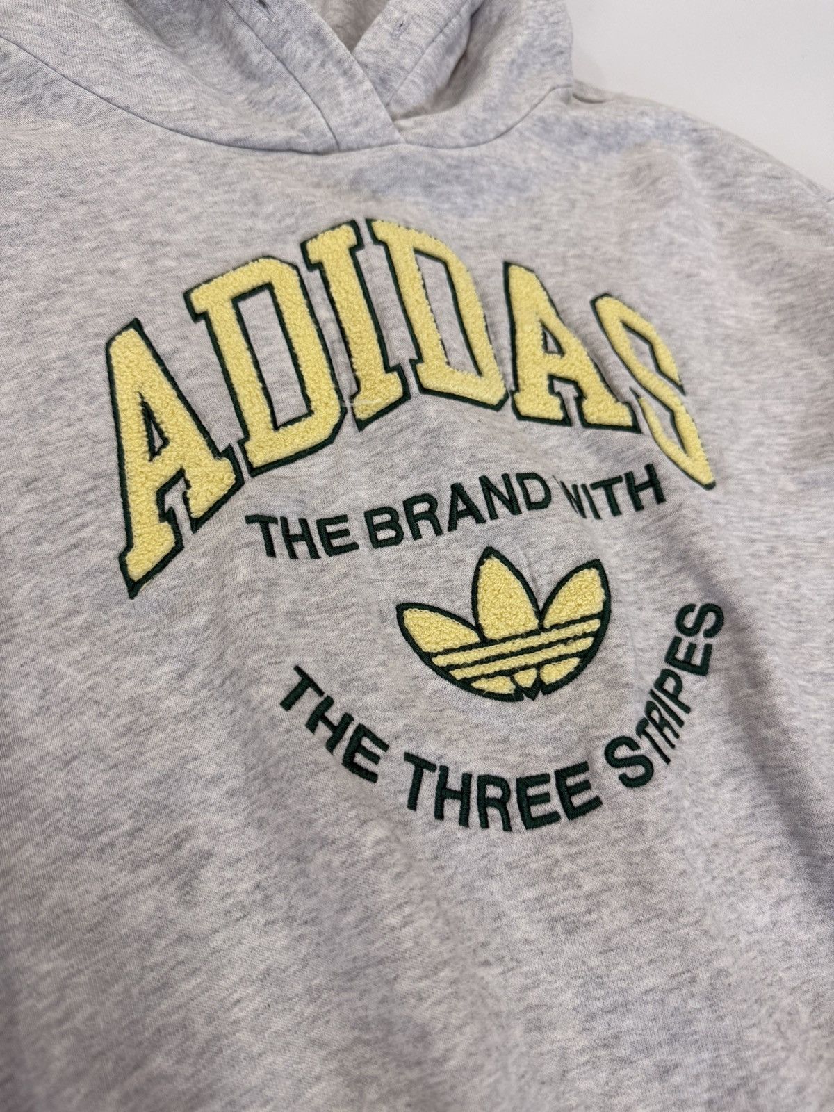 Adidas 🔥 Y2K Adidas Trefoil Sportwear Big Logo Croped Hoodie - L Size L / US 10 / IT 46 - 4 Thumbnail