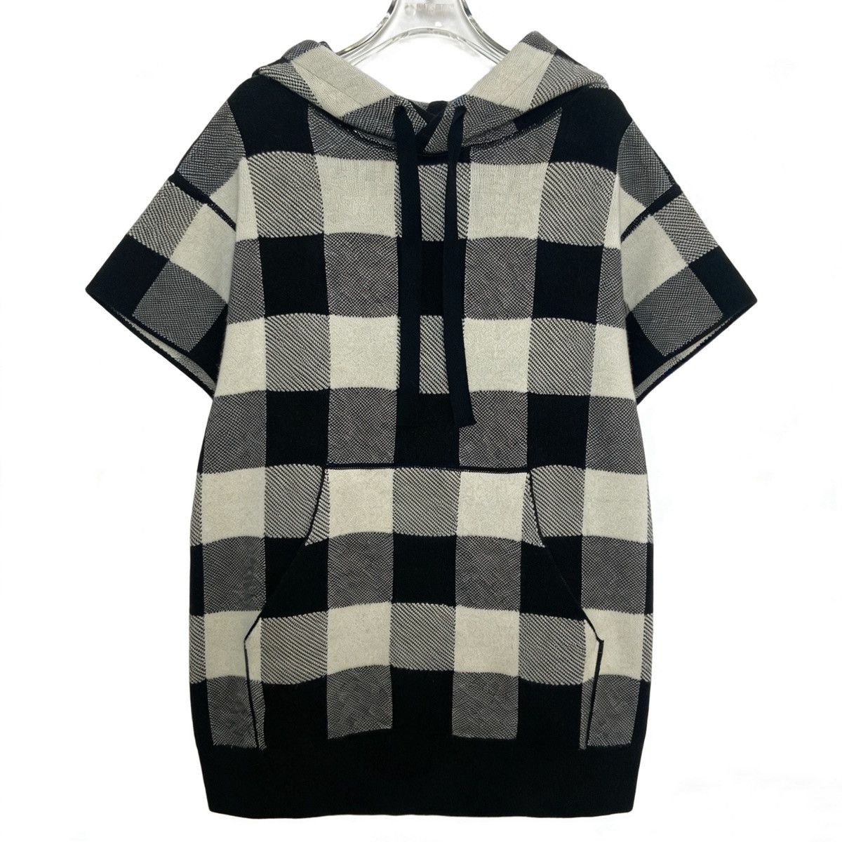 Dior Dior Check Hooded Pullover Short Sleeve Sweatshirt K26WX Size XXS / US 00 / IT 34 - 1 Thumbnail