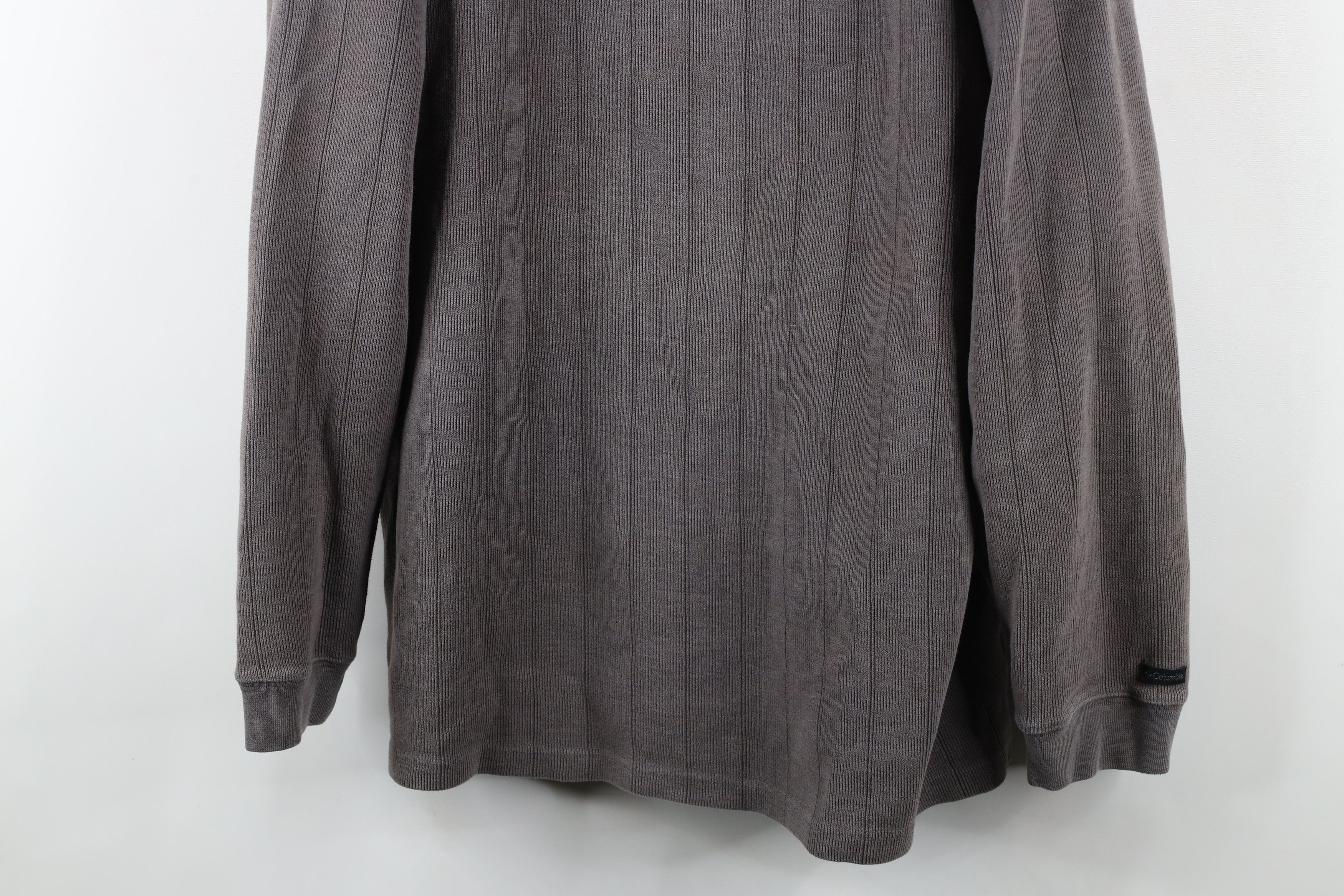 Columbia × Vintage Vintage 90s Columbia Heavyweight Ribbed Knit Sweater Gray Size US XXL / EU 58 / 5 - 3 Thumbnail
