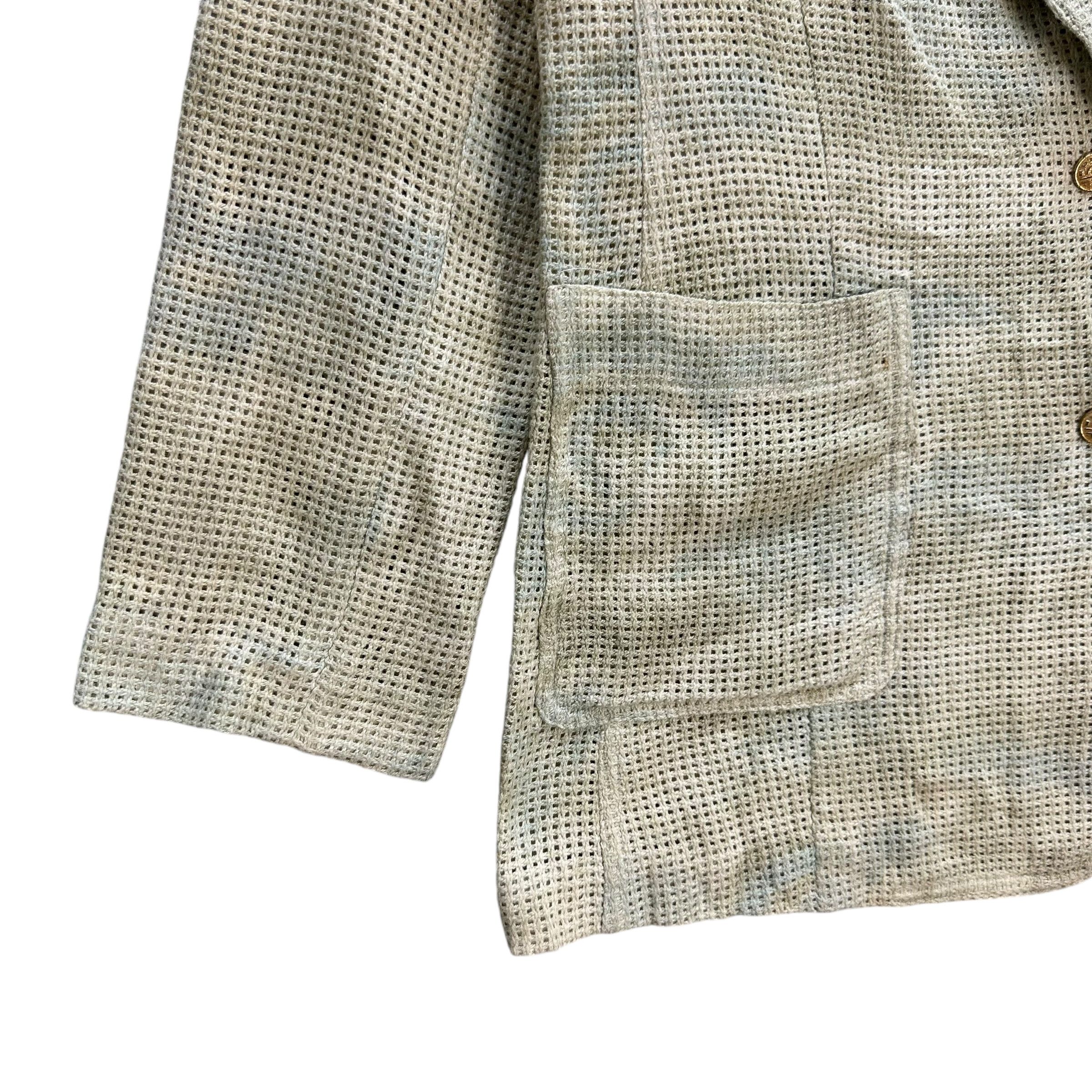 Louis Feraud LOUIS FERAUD Paris Floral Design Mesh Blazer #A52-1200 Size M / US 6-8 / IT 42-44 - 4 Thumbnail