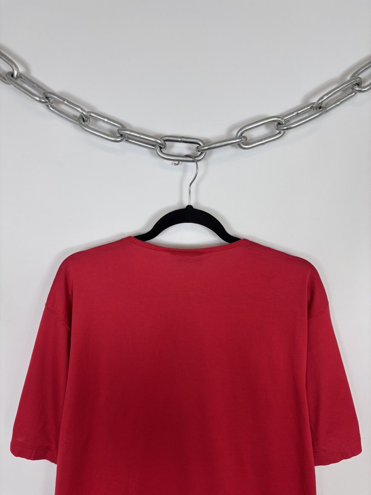 Trussardi Vintage Trussardi Jeans Men’s Red Cotton T-Shirt Tee Size US M / EU 48-50 / 2 - 13 Thumbnail