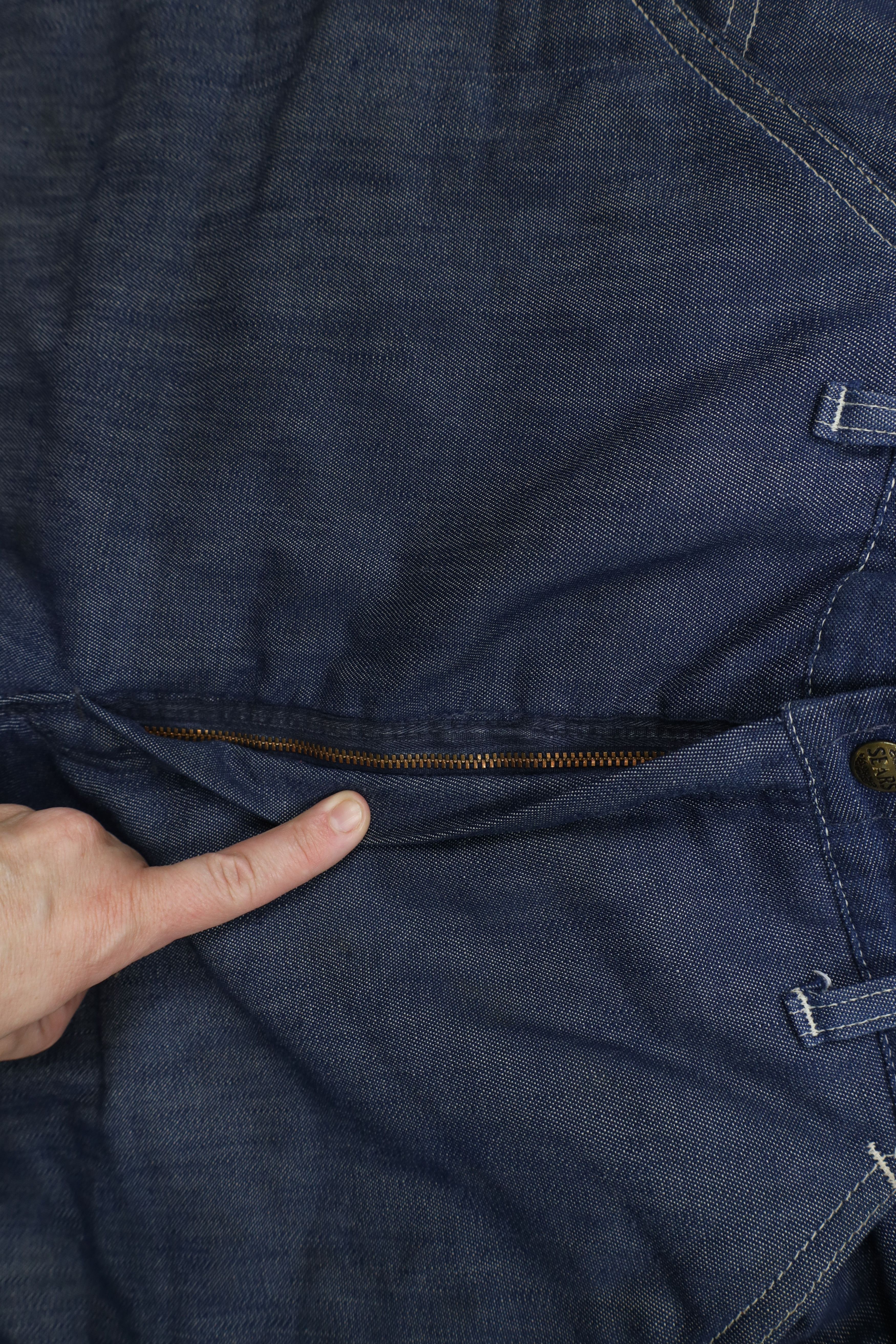 Vintage Vintage 60s 70s Streetwear Quilt Lined Wide Leg Jeans Size US 36 / EU 52 - 9 Thumbnail