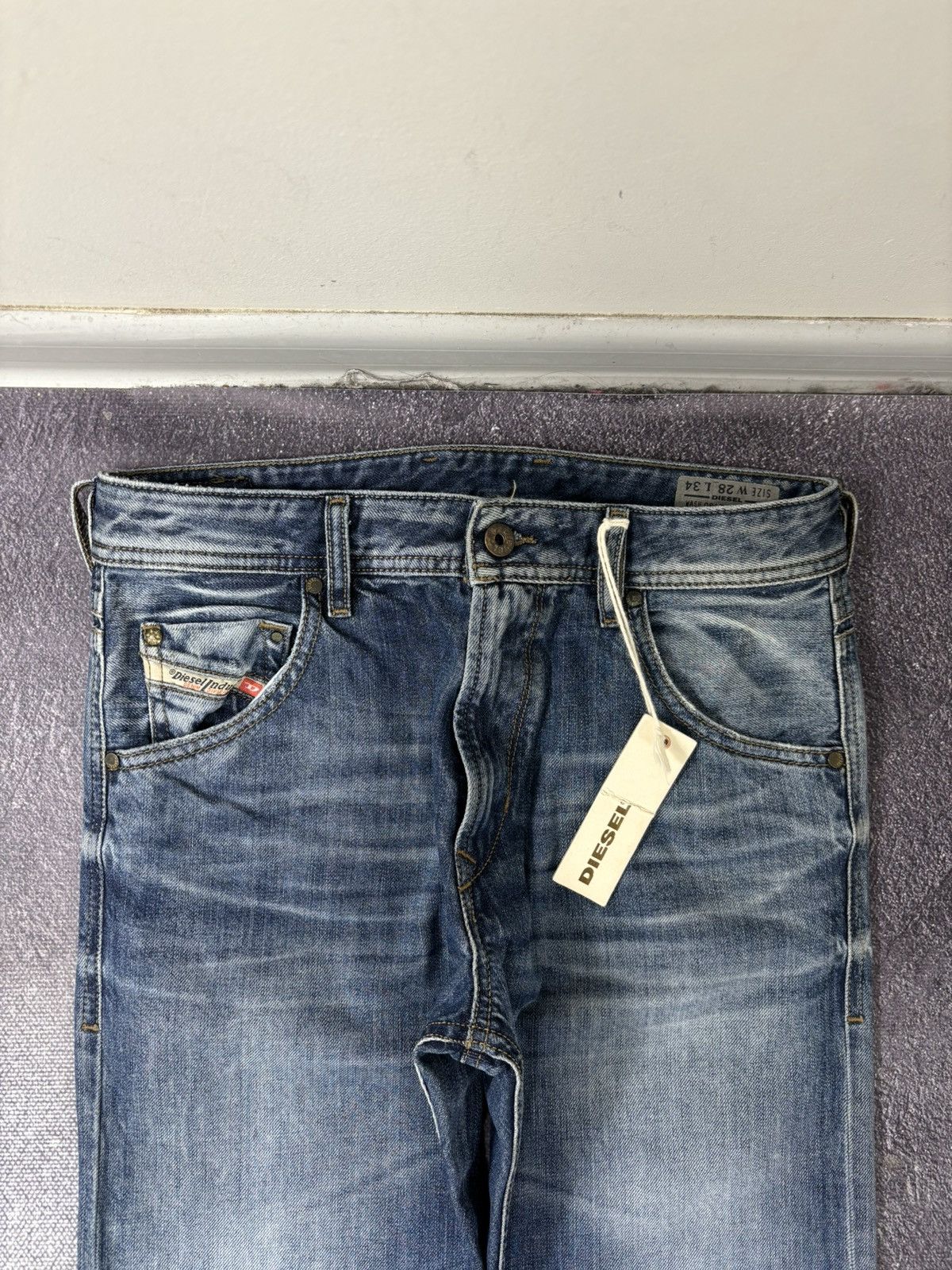 Diesel Diesel Krayver NWT Regular Slim Carrot Blue Denim Jeans Size US 28 / EU 44 - 6 Thumbnail