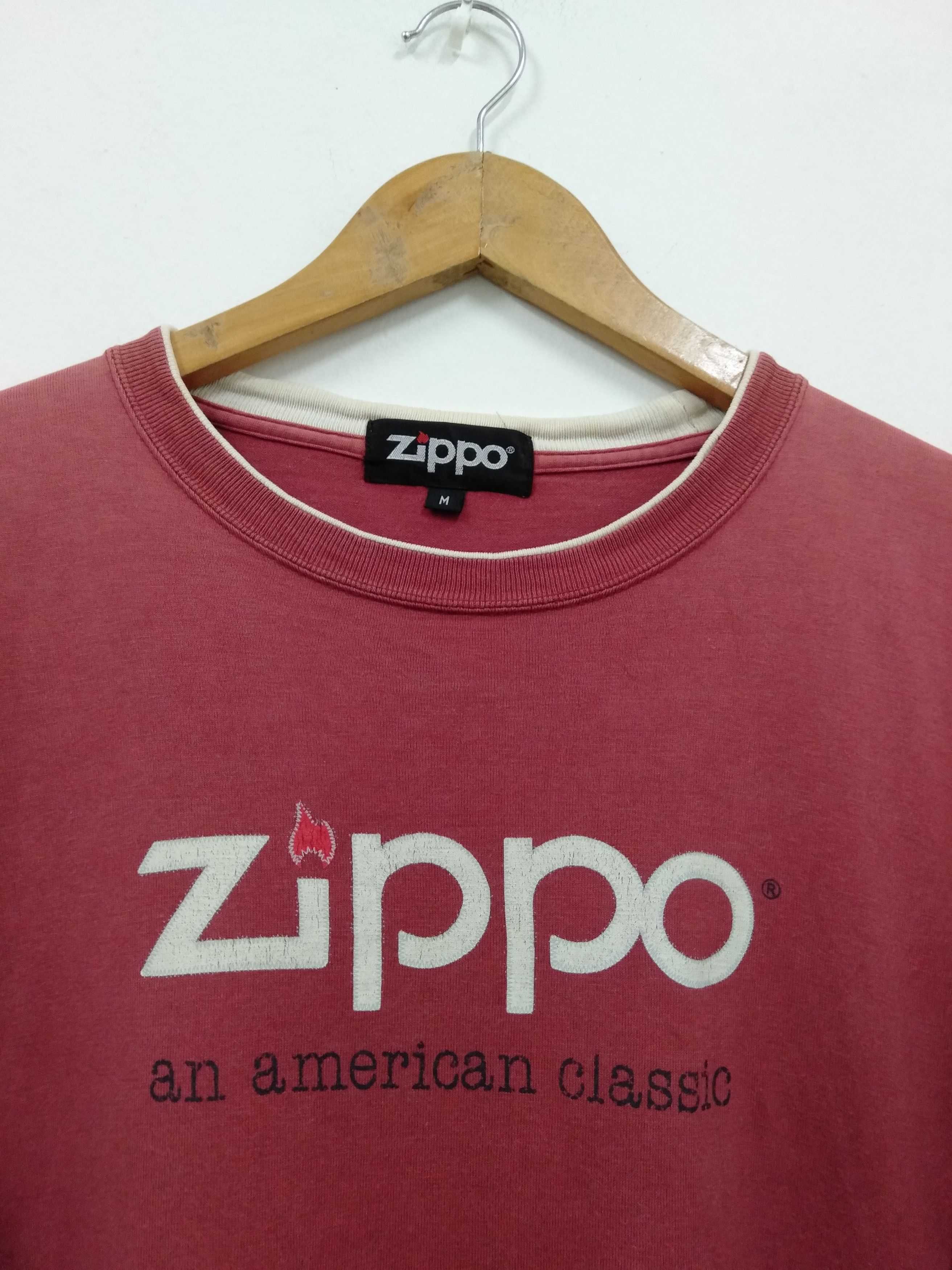 Vintage Vintage 90s Zippo Spell out logo promo t shirt rare Size US M / EU 48-50 / 2 - 5 Thumbnail