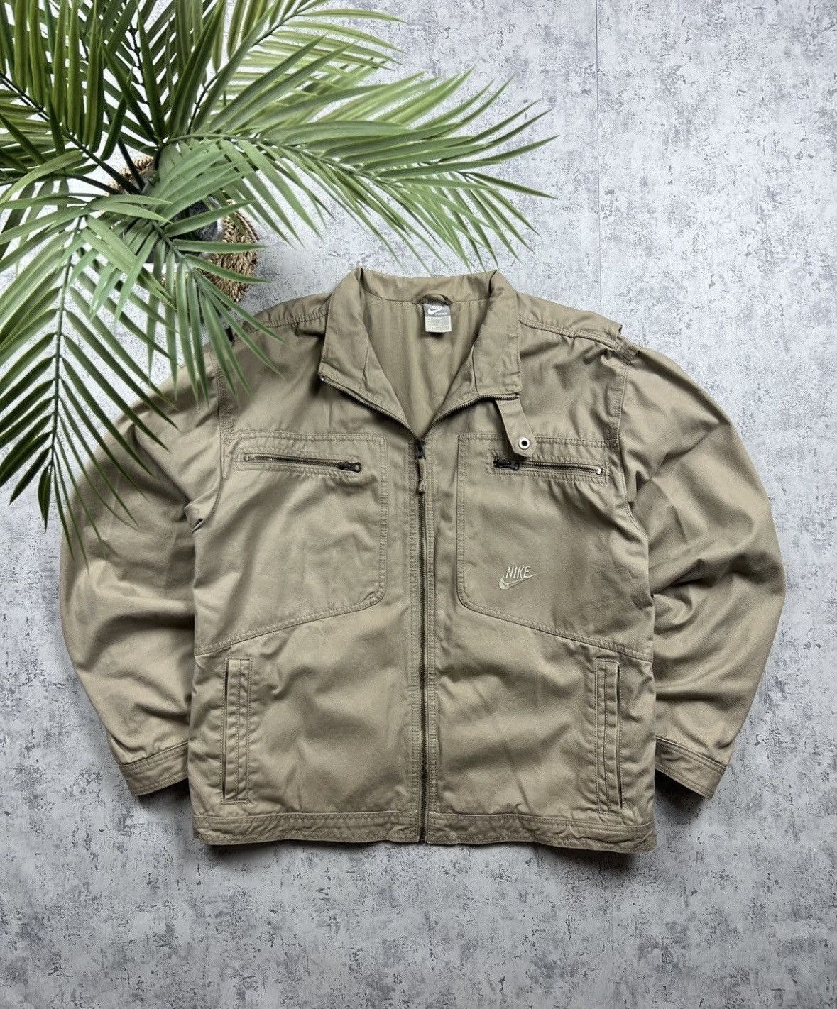 Nike 90s Nike Retro Logo Vintage Military Jacket Size US XL / EU 56 / 4 - 1 Thumbnail