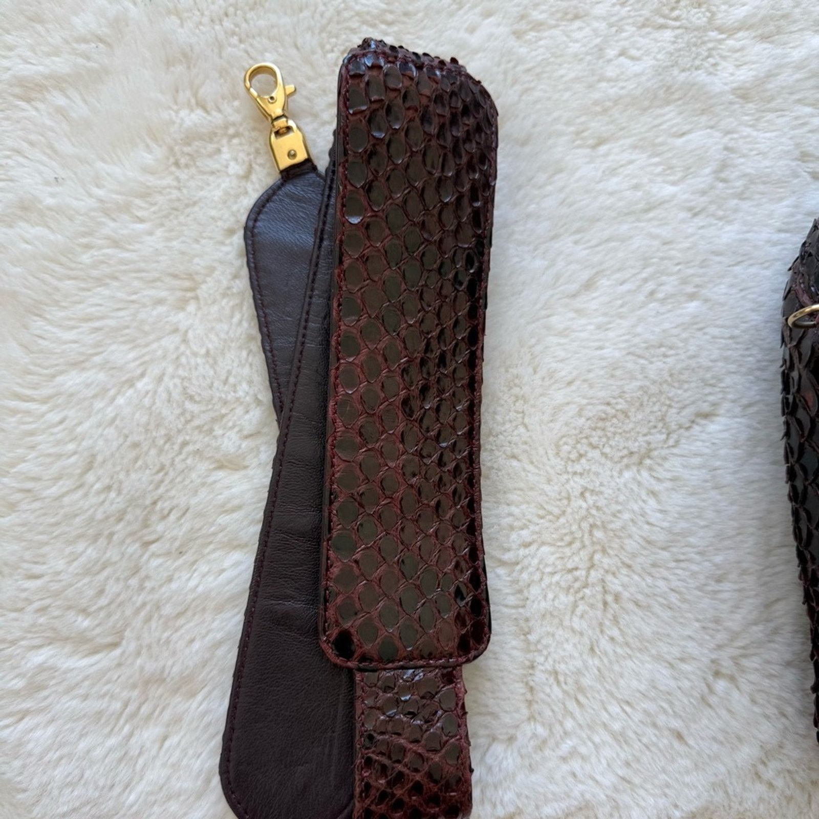 Other NEW!!! KARA ROSS python skin satchel bag large Retail 2950$ Size ONE SIZE - 12 Thumbnail