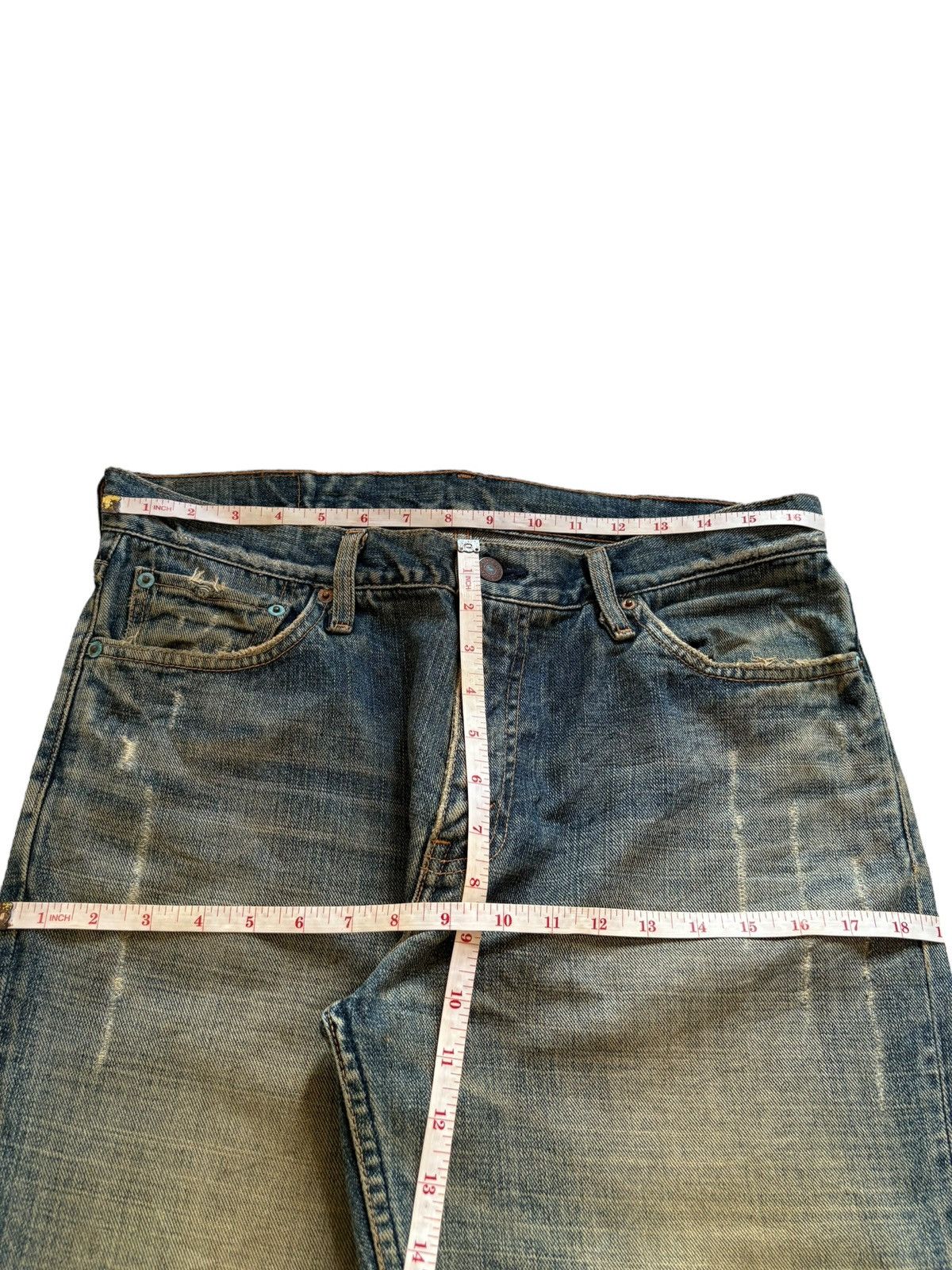 Levi's × Levi's Vintage Clothing Vintage 90s Levis 533 Mud Distressed Loose Baggy Jeans Size US 34 / EU 50 - 12 Thumbnail