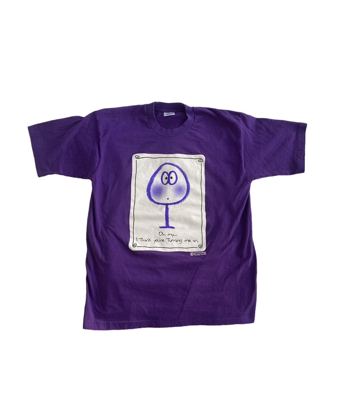 Fruit Of The Loom × Vintage Vintage Y2K 90’s Single Stitch Humor Lightbulb Tee M Size US M / EU 48-50 / 2 - 1 Thumbnail