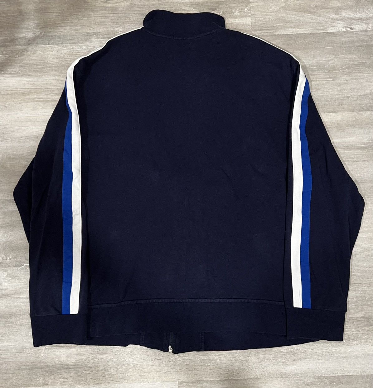 Polo Ralph Lauren × Vintage Vintage Polo Ralph Lauren Navy Blue Zip Up Jacket Size US XXL / EU 58 / 5 - 2 Thumbnail