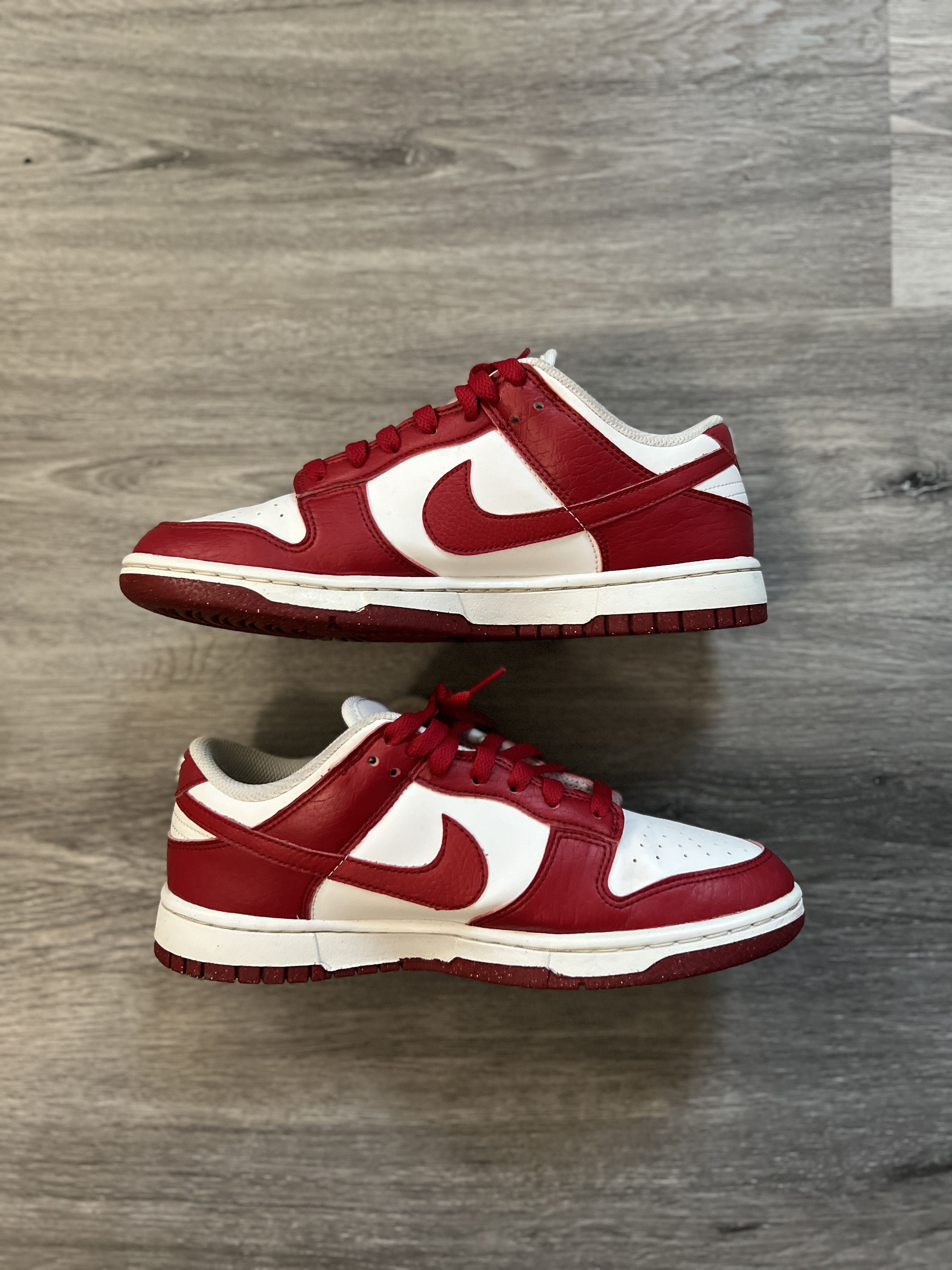 Nike Nike Dunk Low Next Nature White Gym Red (Women's) Size US 8.5 / IT 38.5 - 2 Thumbnail