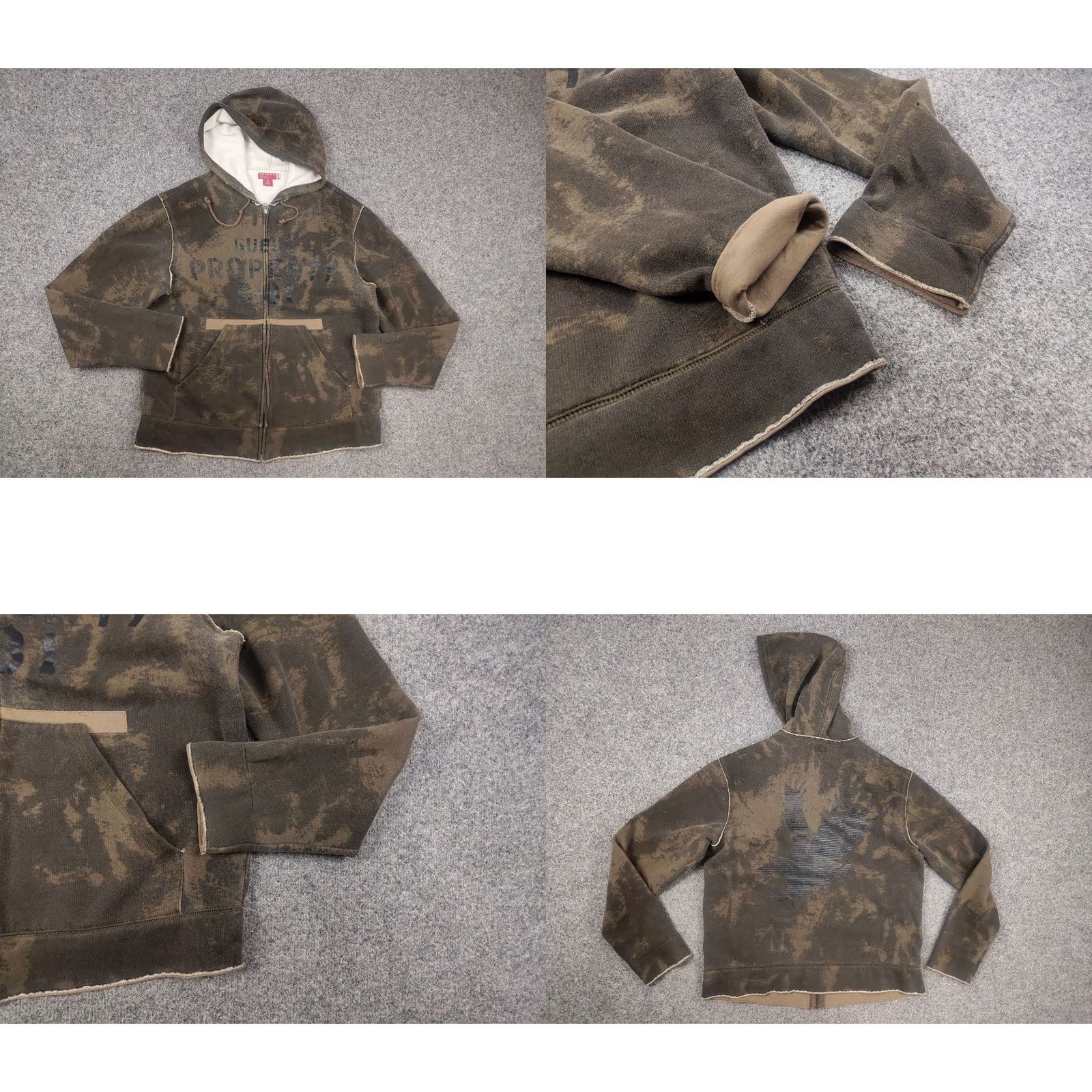Guess VINTAGE GUESS Hoodie Adult M Green Rare Eagle Logo Zip Size US M / EU 48-50 / 2 - 8 Thumbnail